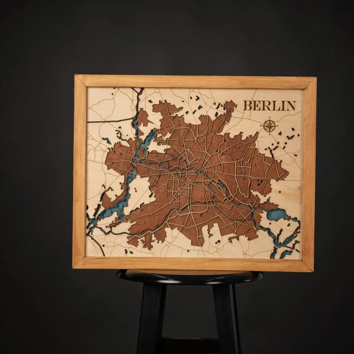 3D BERLIN WOOD MAP ZeWood Inc.
