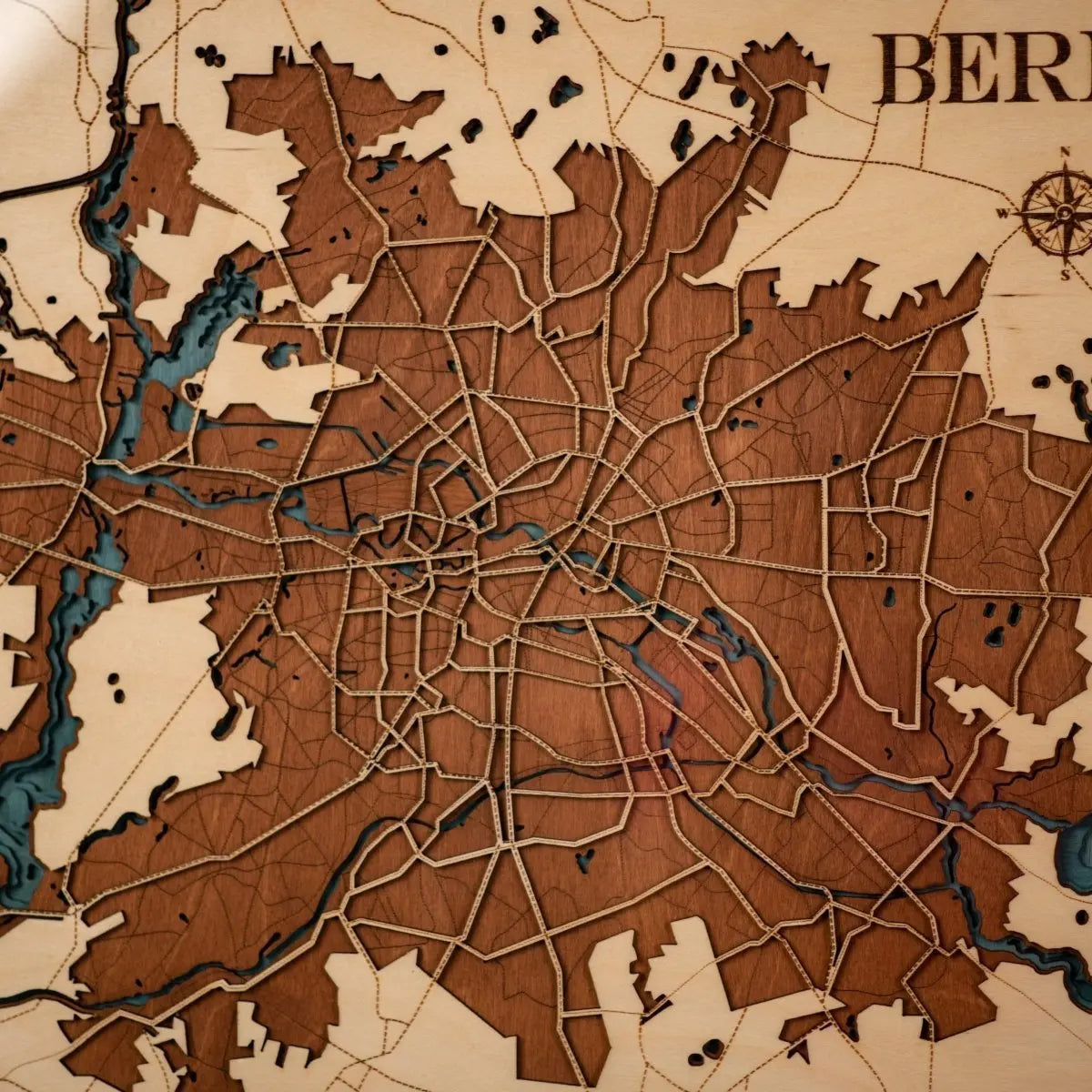 3D BERLIN WOOD MAP ZeWood Inc.