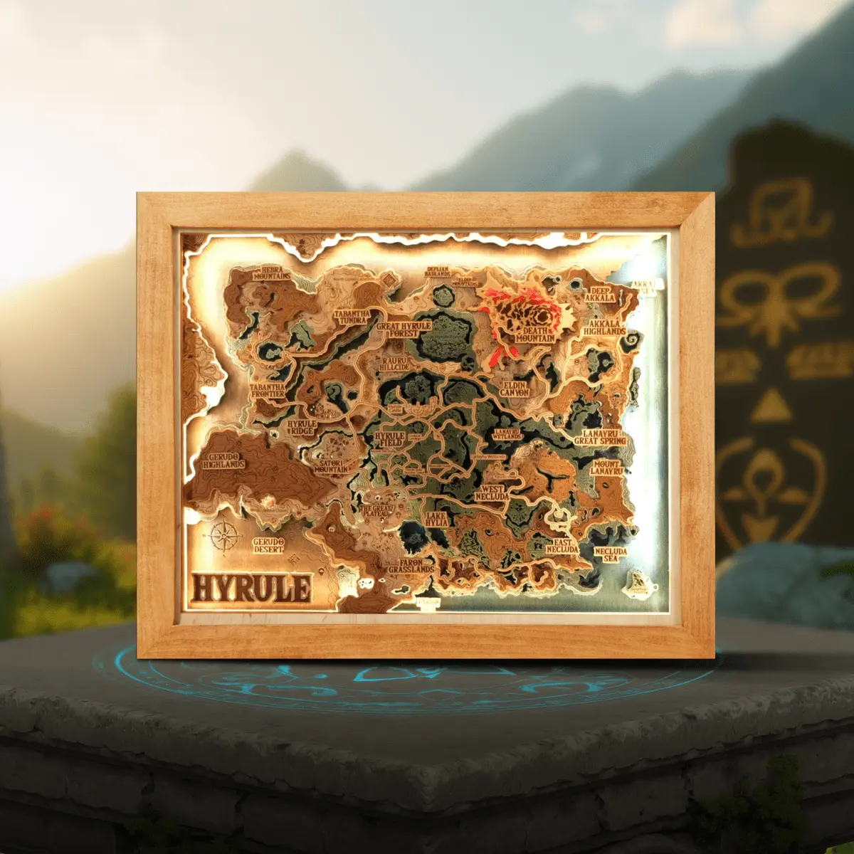 3D HYRULE WOOD MAP 2.0 ZeWood Inc.