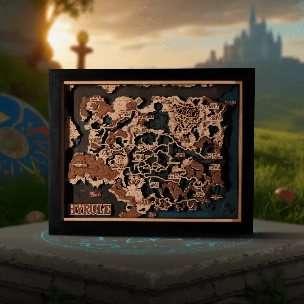 3D HYRULE WOOD MAP 2.0 ZeWood Inc.