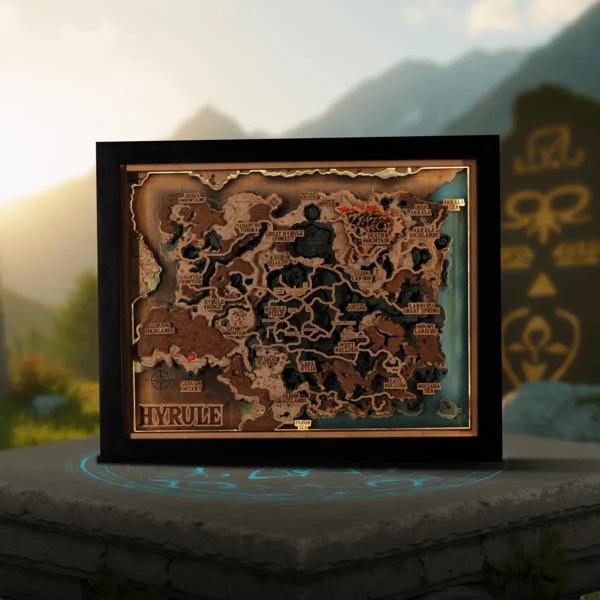 3D HYRULE WOOD MAP 2.0 ZeWood Inc.