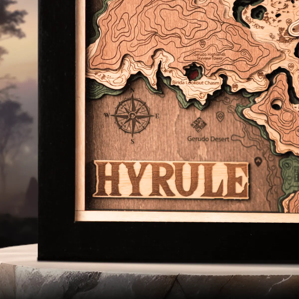 3D HYRULE WOOD MAP 2.0 ZeWood Inc.