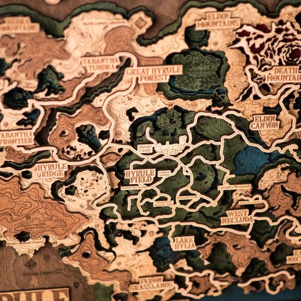 3D HYRULE WOOD MAP 2.0 ZeWood Inc.