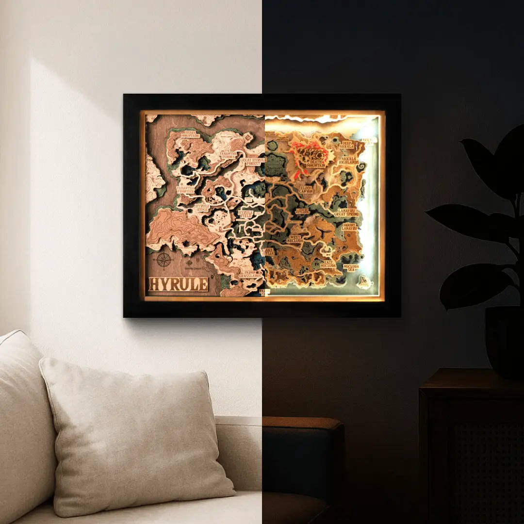 3D HYRULE WOOD MAP 2.0 ZeWood Inc.