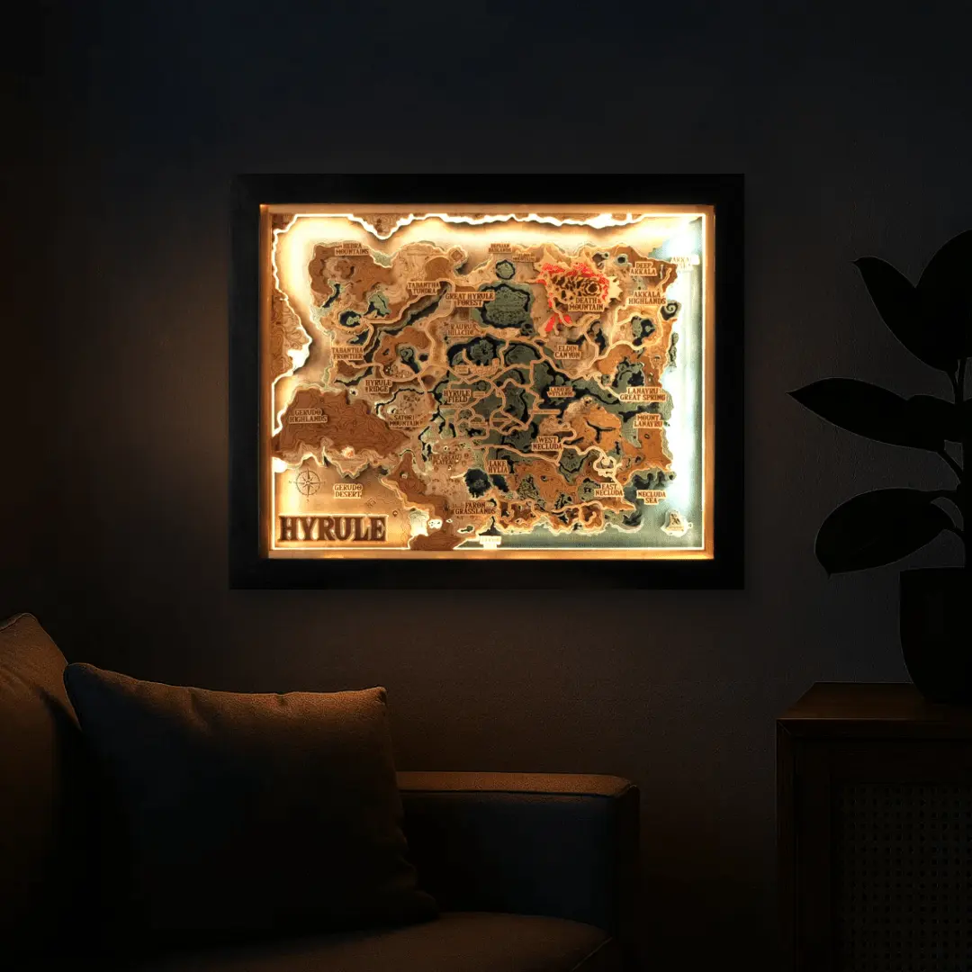 3D HYRULE WOOD MAP 2.0 ZeWood Inc.