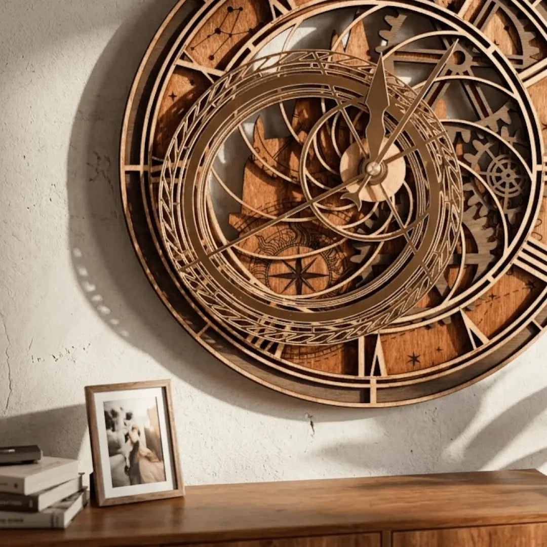 HANDCRAFTED HOGWARTS™ CLOCK TOWER 3D WALL CLOCK - OFFICIALLY LICENSED - HARRY POTTER ZeWood Inc.