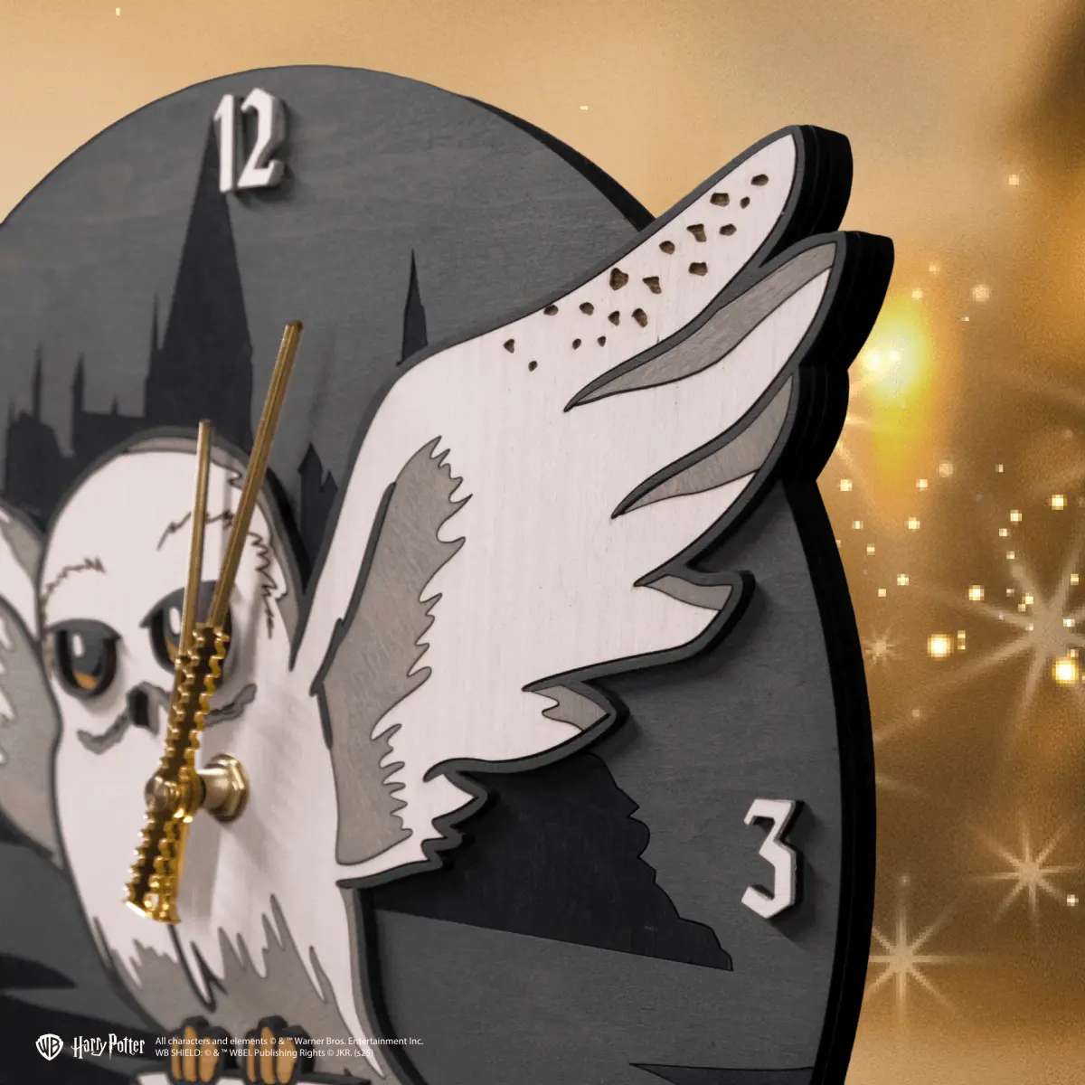 HEDWIG™ 3D WALL CLOCK ZeWood Inc.