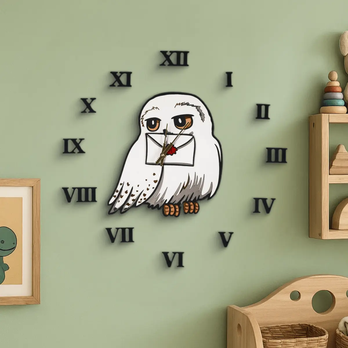 HEDWIG™ 3D WALL CLOCK ZeWood Inc.