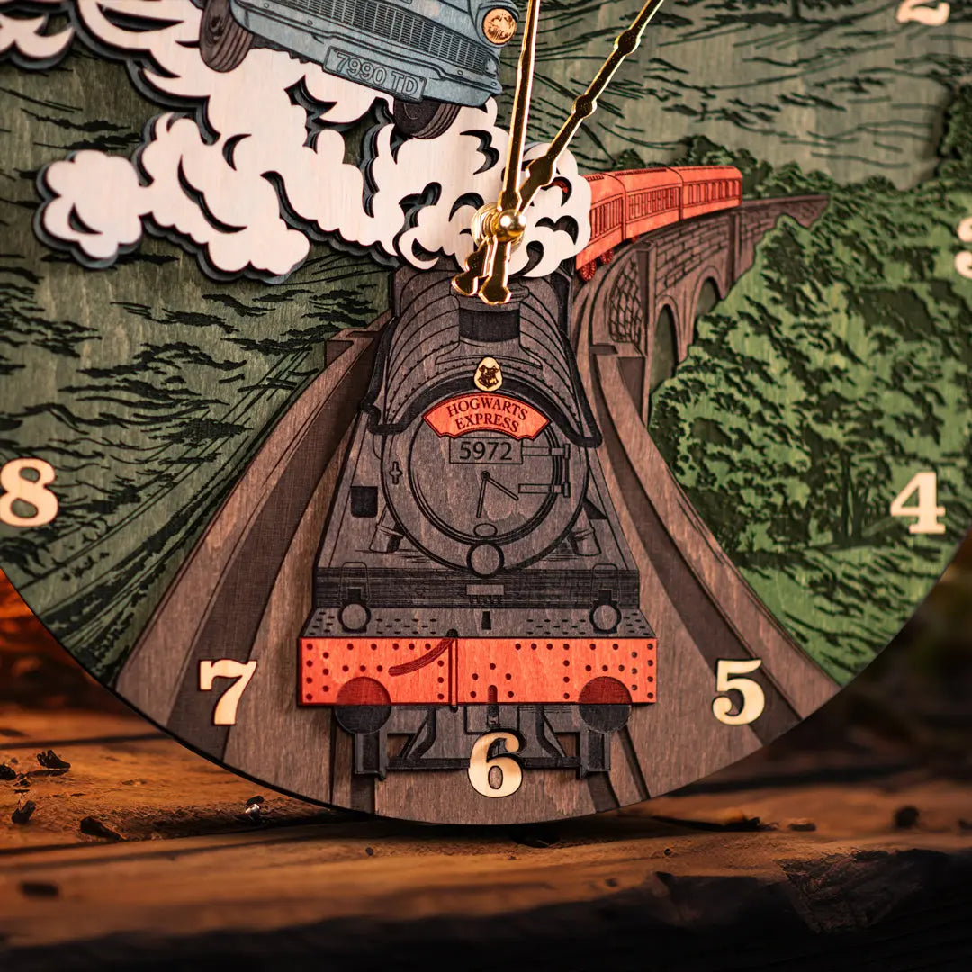 HOGWARTS EXPRESS CLOCK ZeWood Inc.