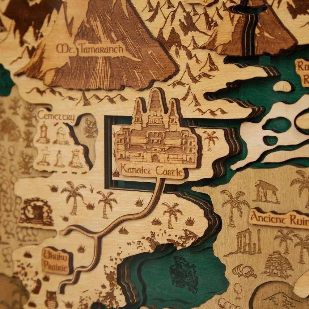 KOHOLINT ISLAND 3D WOOD MAP ZeWood Inc.