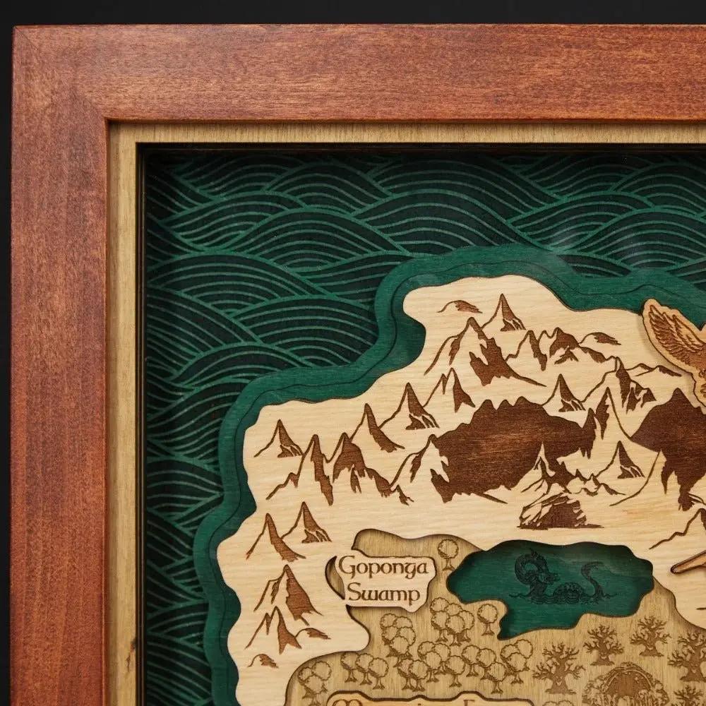 KOHOLINT ISLAND 3D WOOD MAP ZeWood Inc.