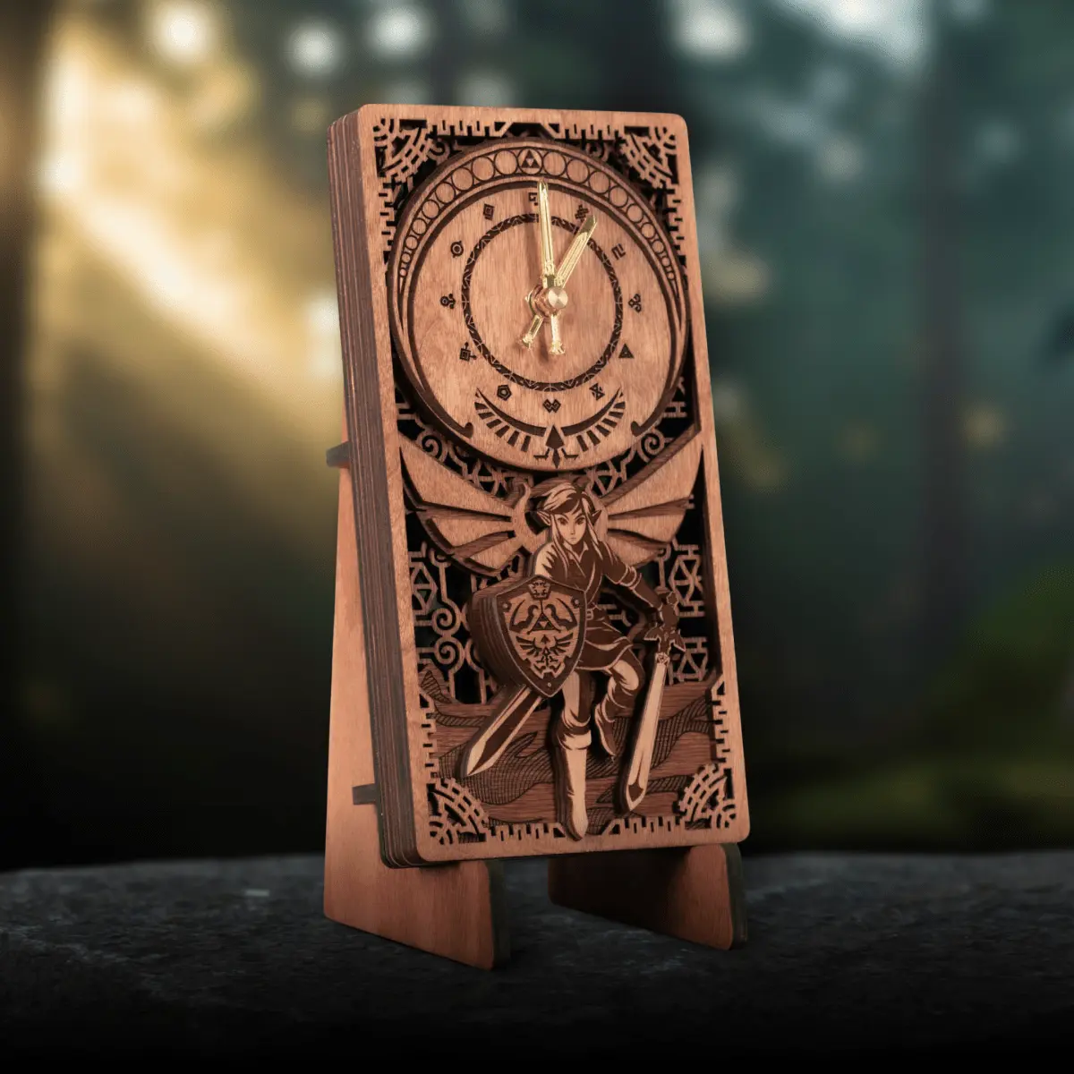 MASTER SWORD 3D WOOD CLOCK ZeWood Inc.