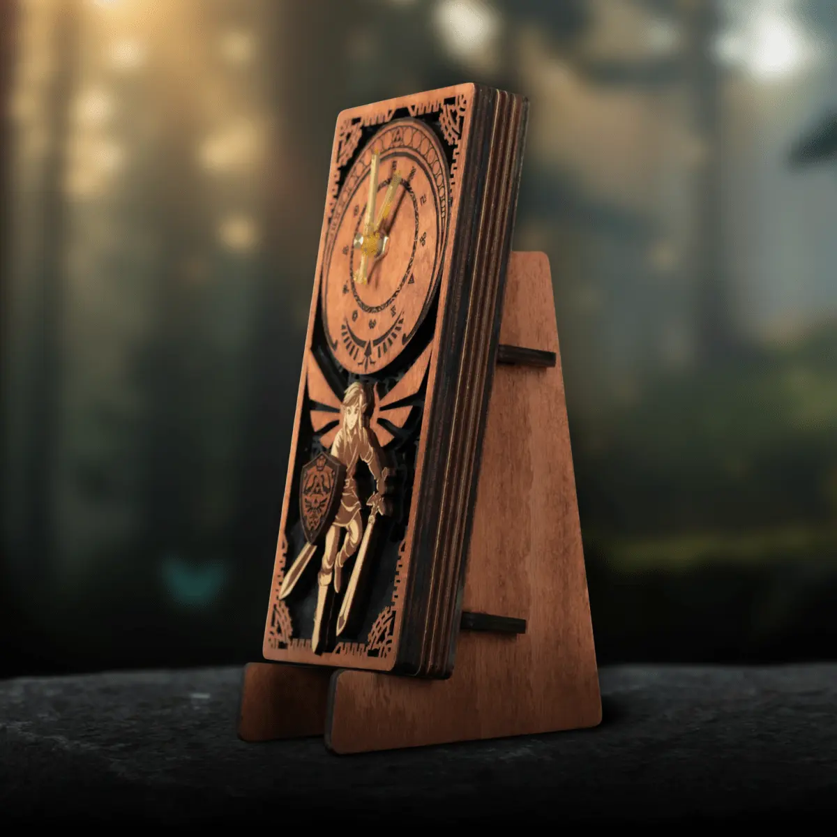MASTER SWORD 3D WOOD CLOCK ZeWood Inc.