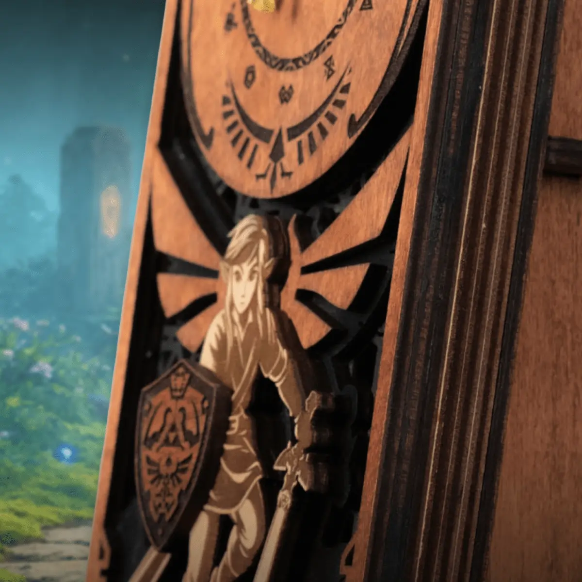 MASTER SWORD 3D WOOD CLOCK ZeWood Inc.