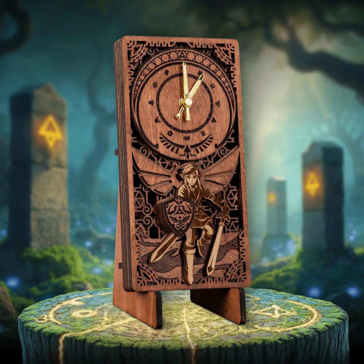 MASTER SWORD 3D WOOD CLOCK ZeWood Inc.