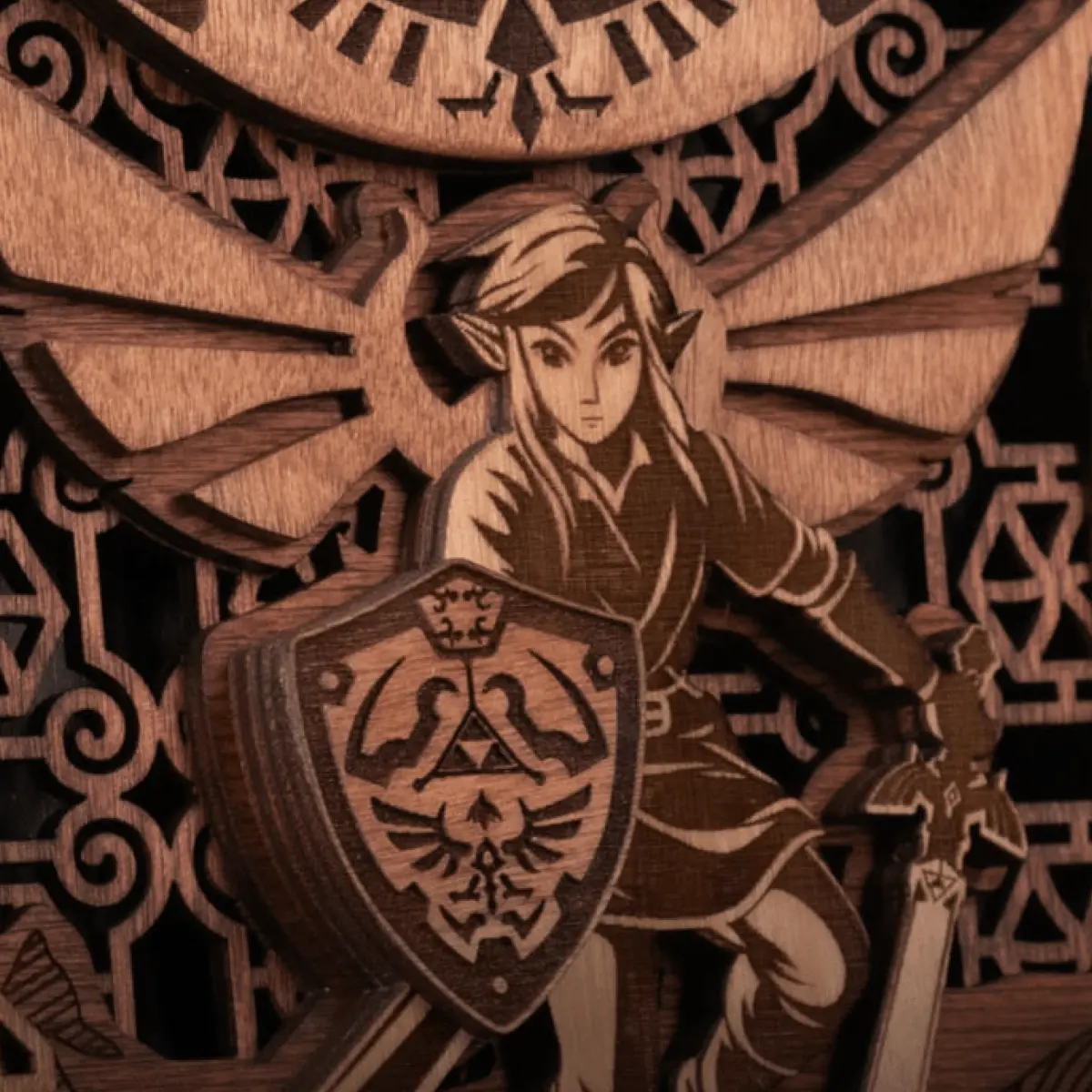 MASTER SWORD 3D WOOD CLOCK ZeWood Inc.