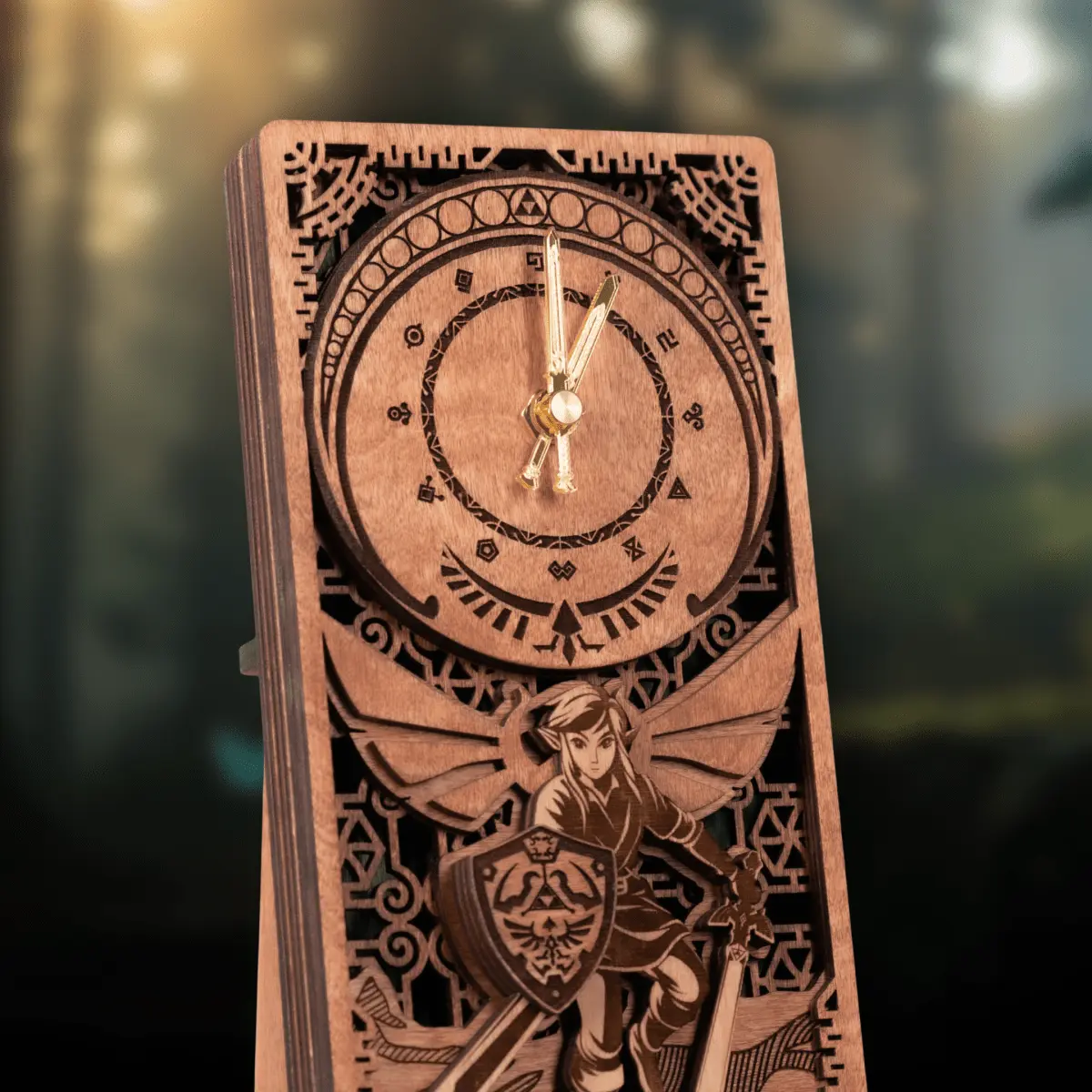 MASTER SWORD 3D WOOD CLOCK ZeWood Inc.