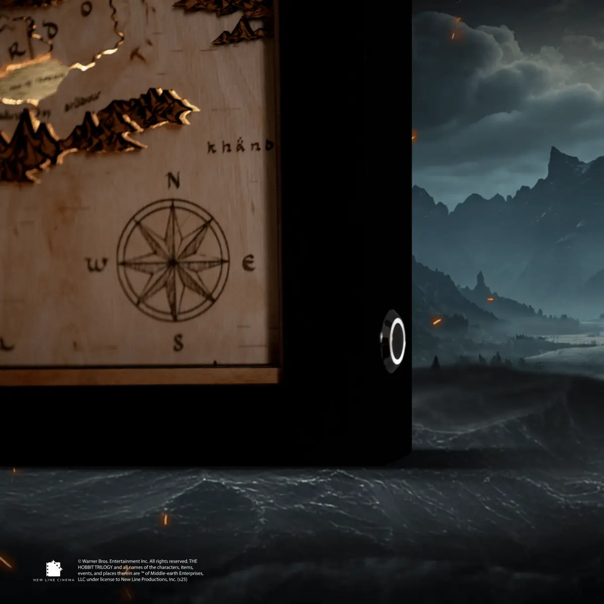 MIDDLE EARTH™ 3D  WOOD MAP ZeWood Inc.