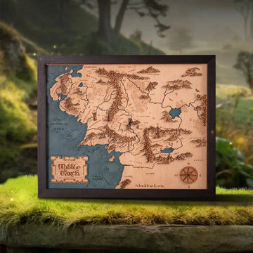 MITTELERDE™ 3D HOLZKARTE (Copy) ZeWood Inc.