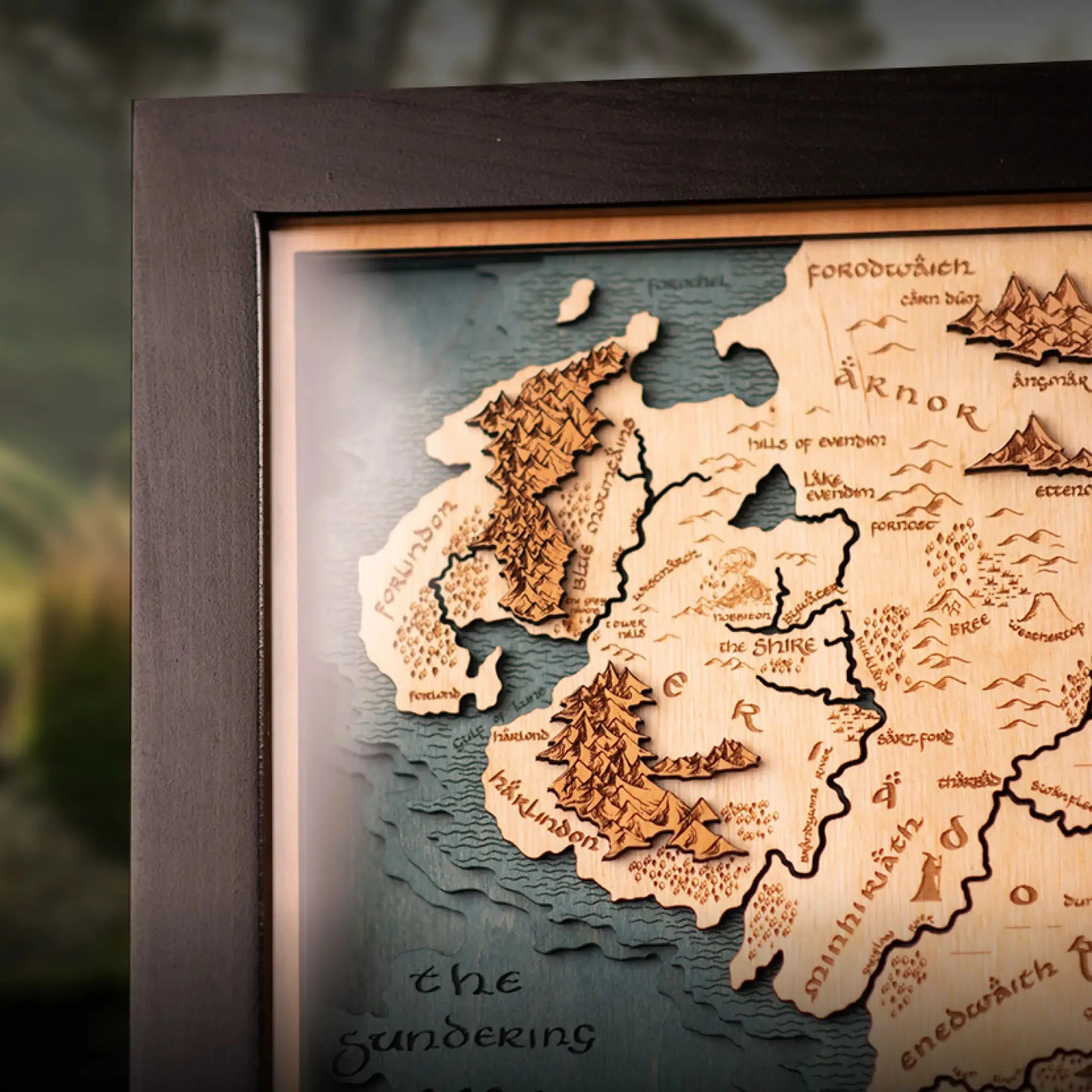 MITTELERDE™ 3D HOLZKARTE (Copy) ZeWood Inc.