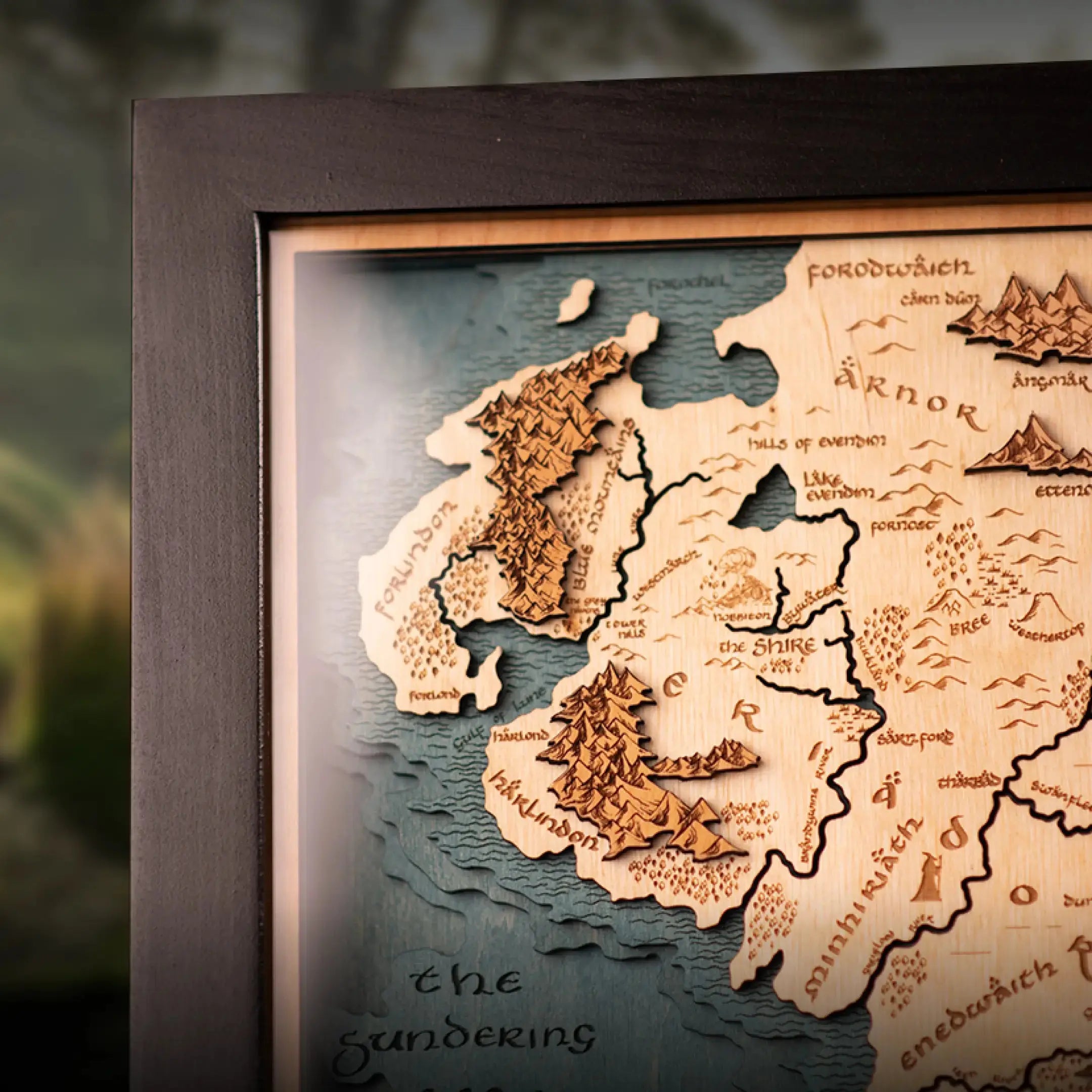 MITTELERDE™ 3D HOLZKARTE (Copy) ZeWood Inc.