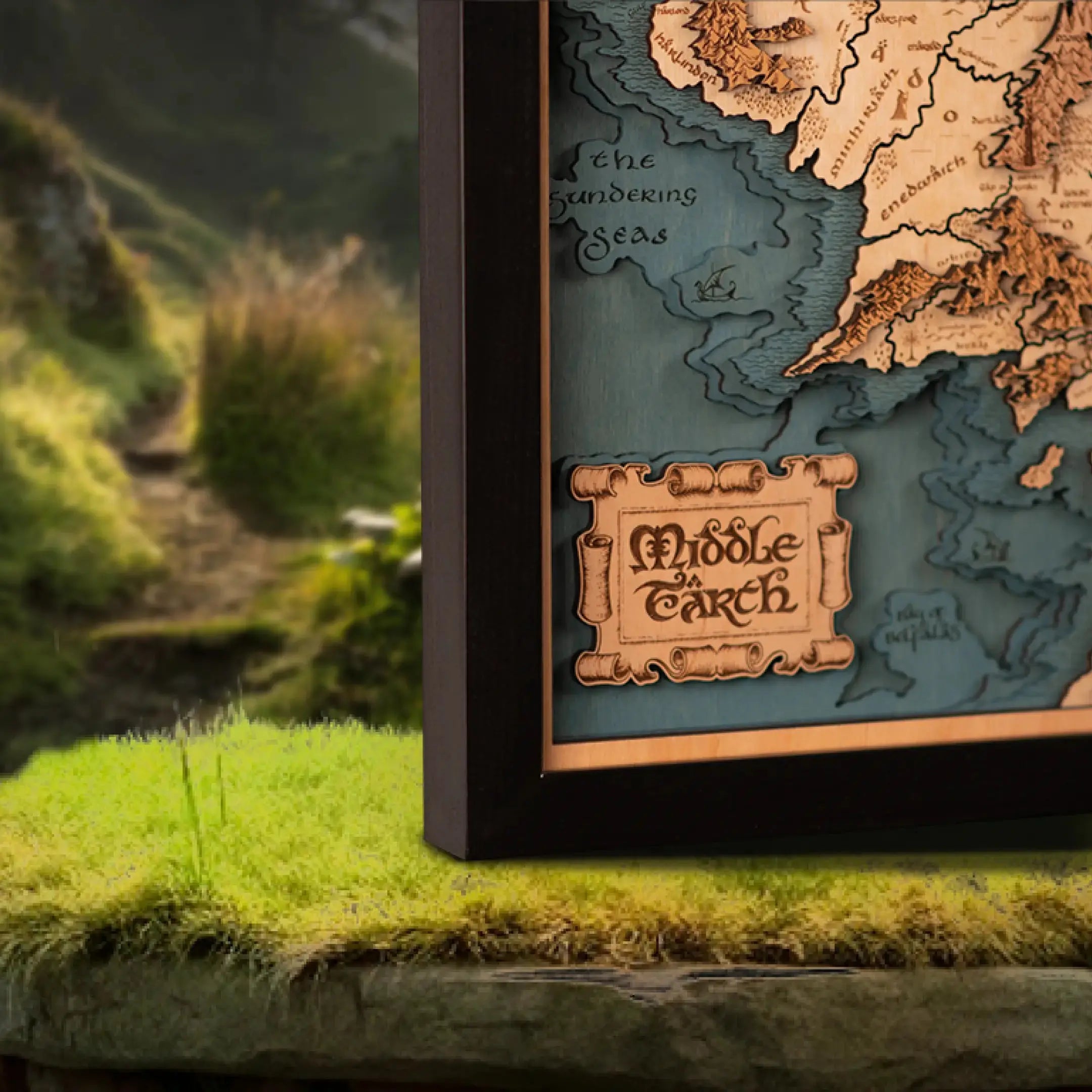 MITTELERDE™ 3D HOLZKARTE (Copy) ZeWood Inc.