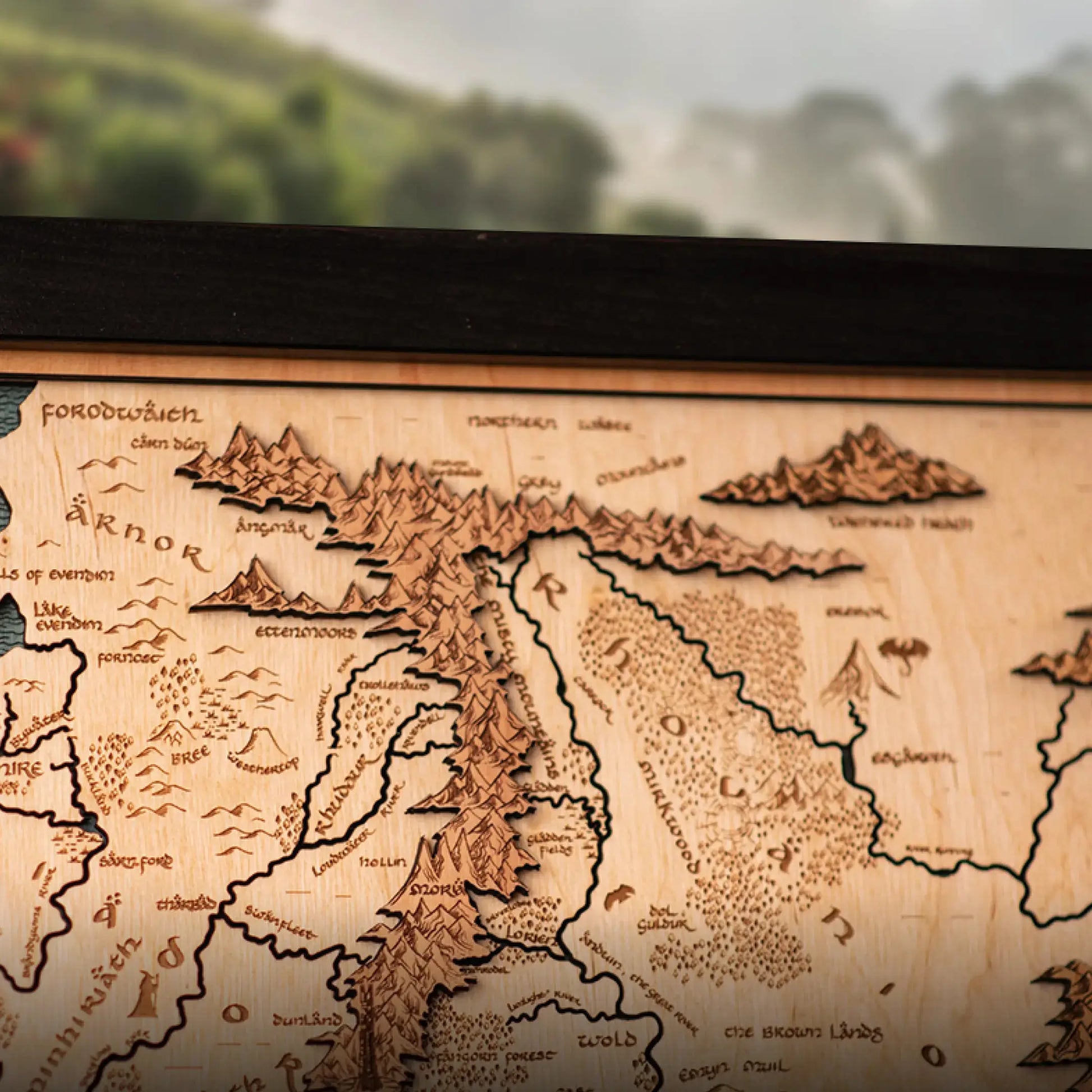 MITTELERDE™ 3D HOLZKARTE (Copy) ZeWood Inc.