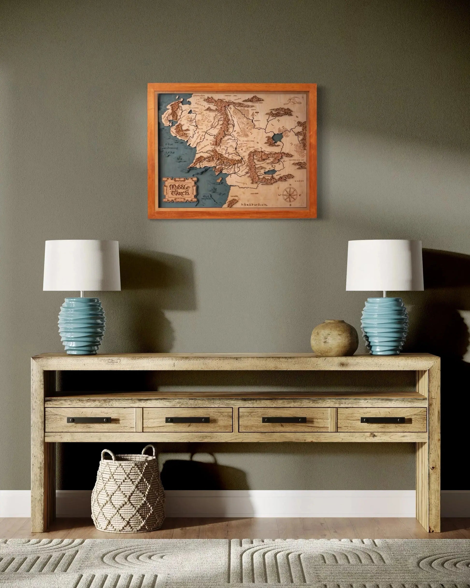 MITTELERDE™ 3D HOLZKARTE (Copy) ZeWood Inc.