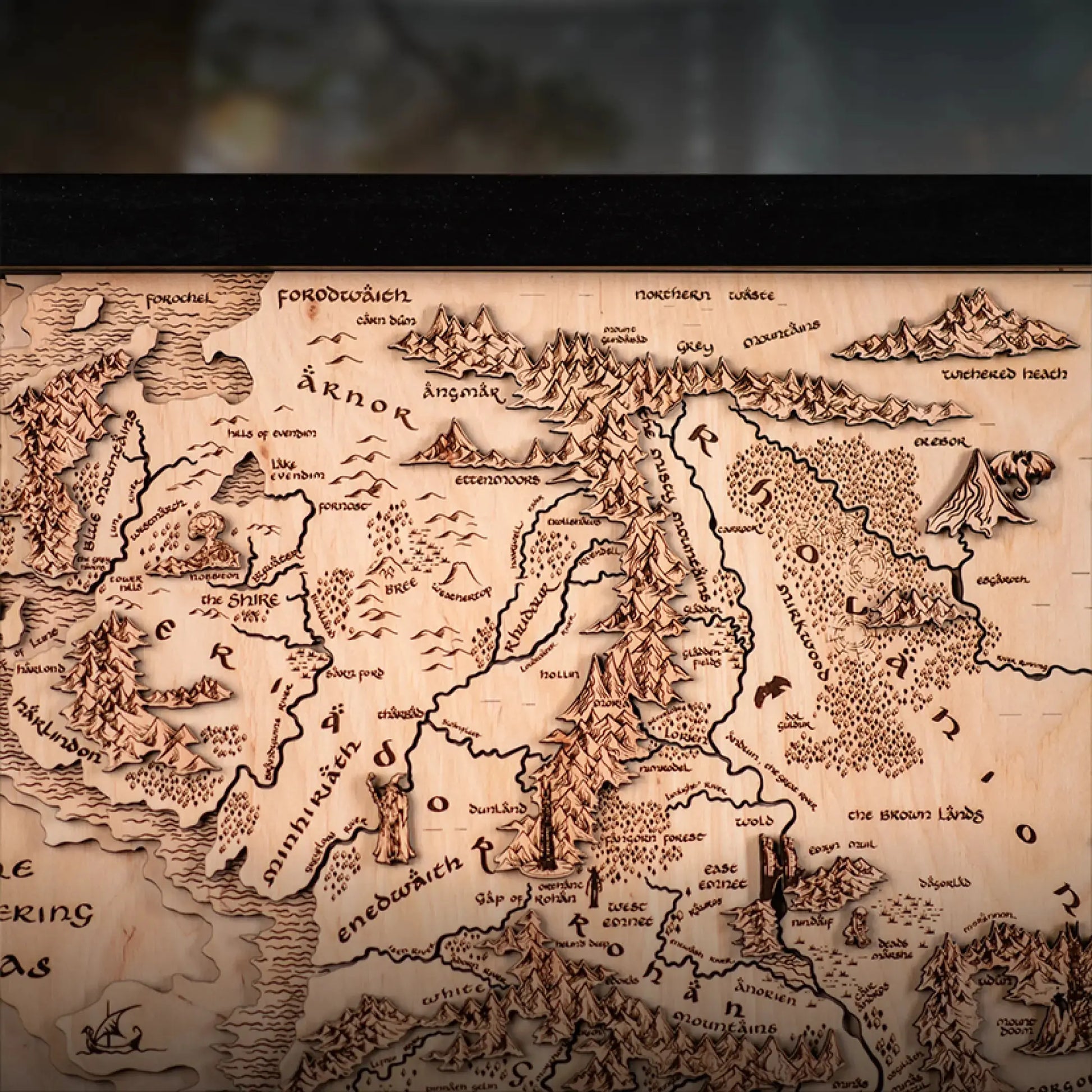 MITTELERDE™ 3D HOLZKARTE (Copy) ZeWood Inc.