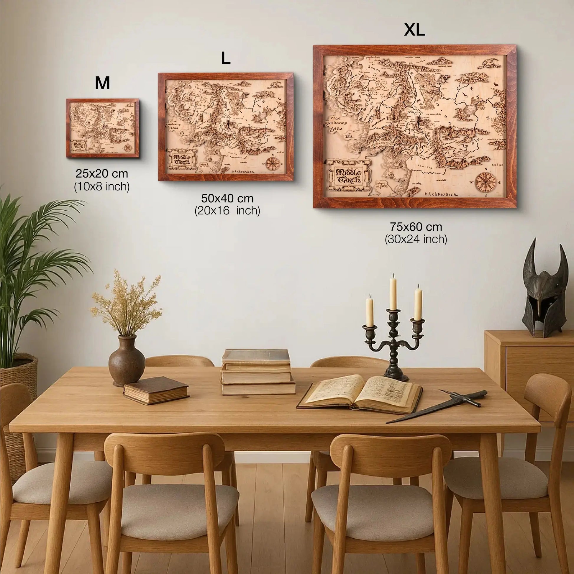 MITTELERDE™ 3D HOLZKARTE (Copy) ZeWood Inc.