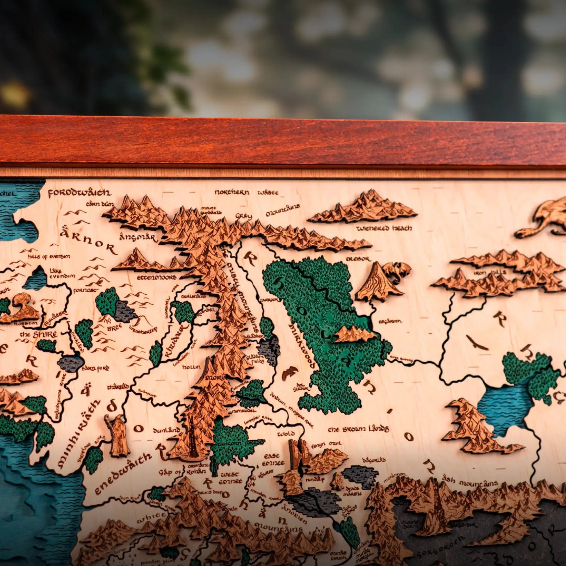 MITTELERDE™ 3D HOLZKARTE (Copy) ZeWood Inc.