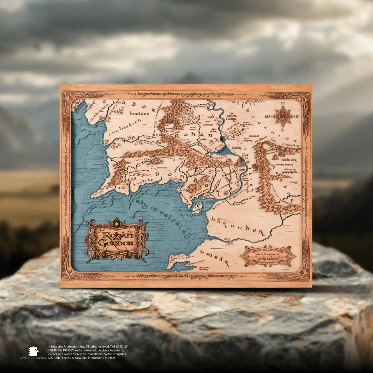 ROHAN & GONDOR 3D WOOD MAP ZeWood Inc.