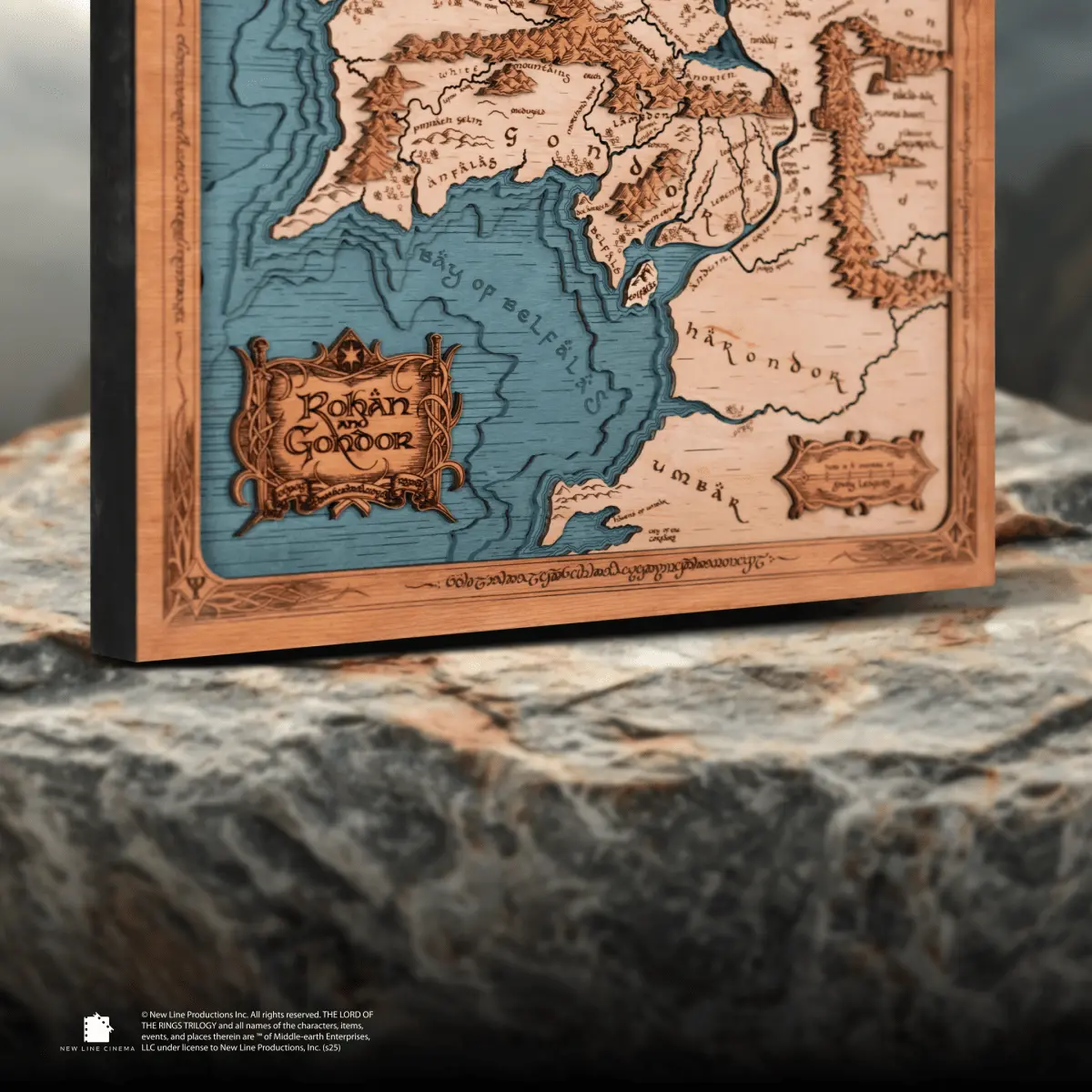 ROHAN & GONDOR 3D WOOD MAP ZeWood Inc.
