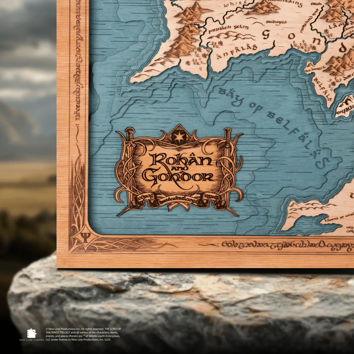 ROHAN & GONDOR 3D WOOD MAP ZeWood Inc.