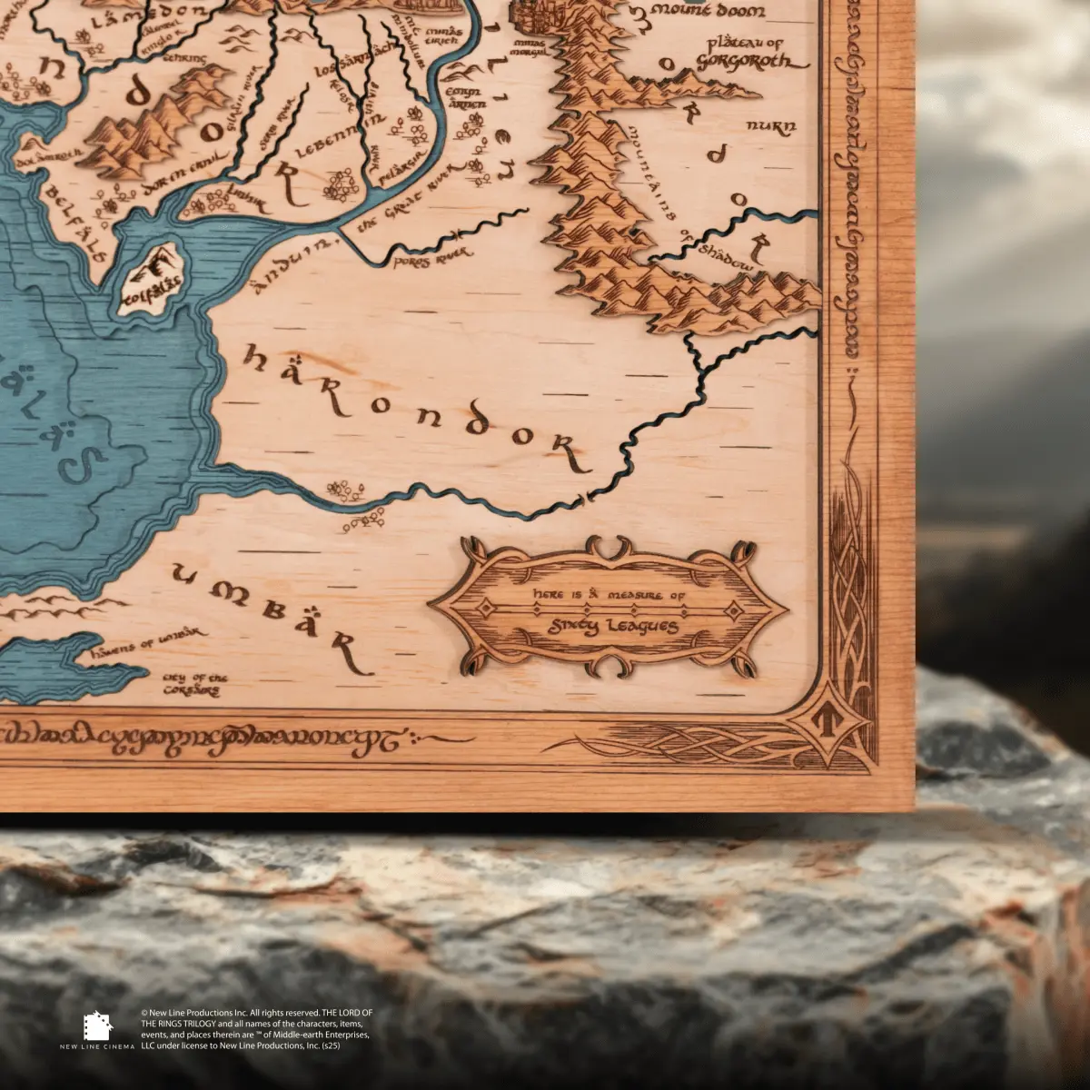 ROHAN & GONDOR 3D WOOD MAP ZeWood Inc.