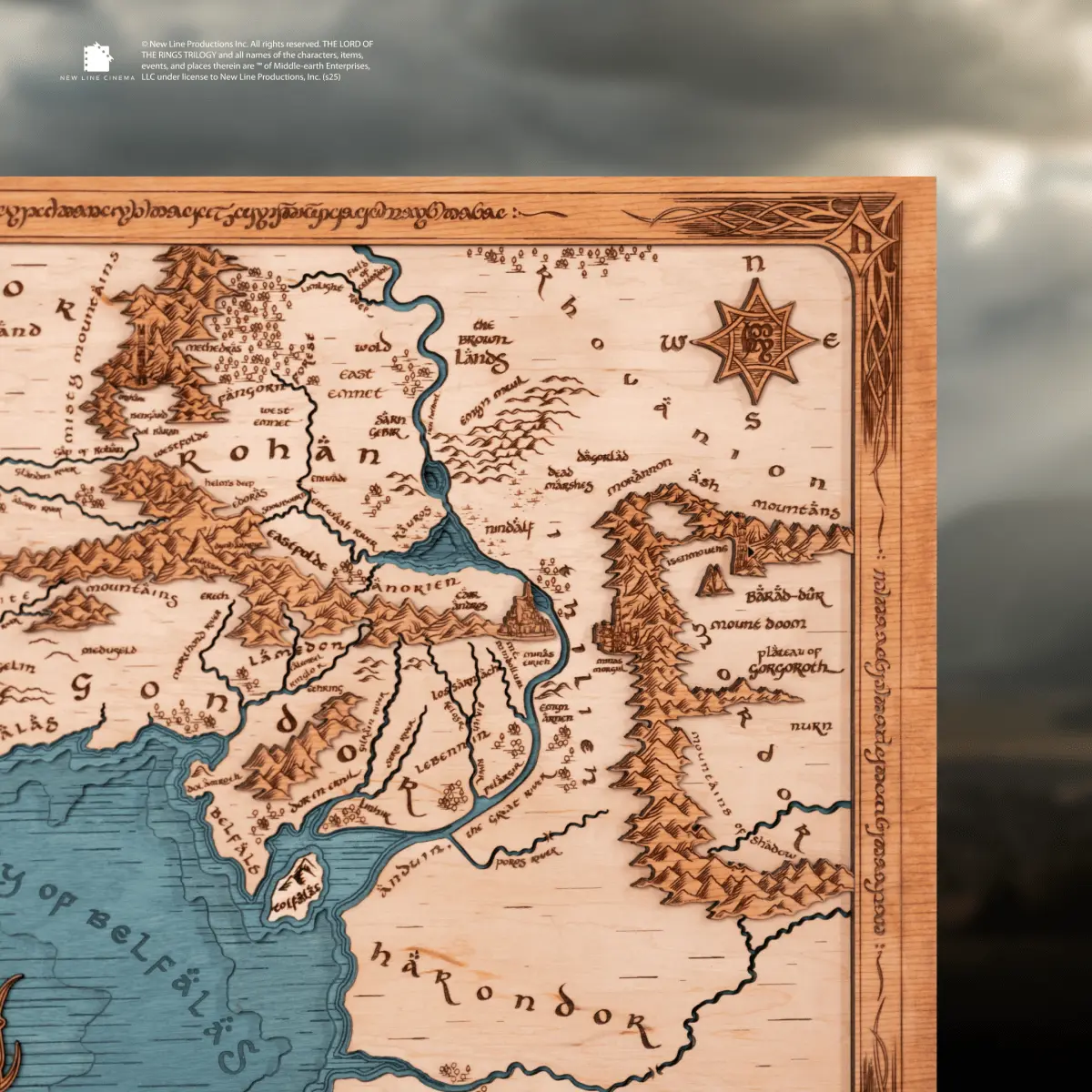 ROHAN & GONDOR 3D WOOD MAP ZeWood Inc.