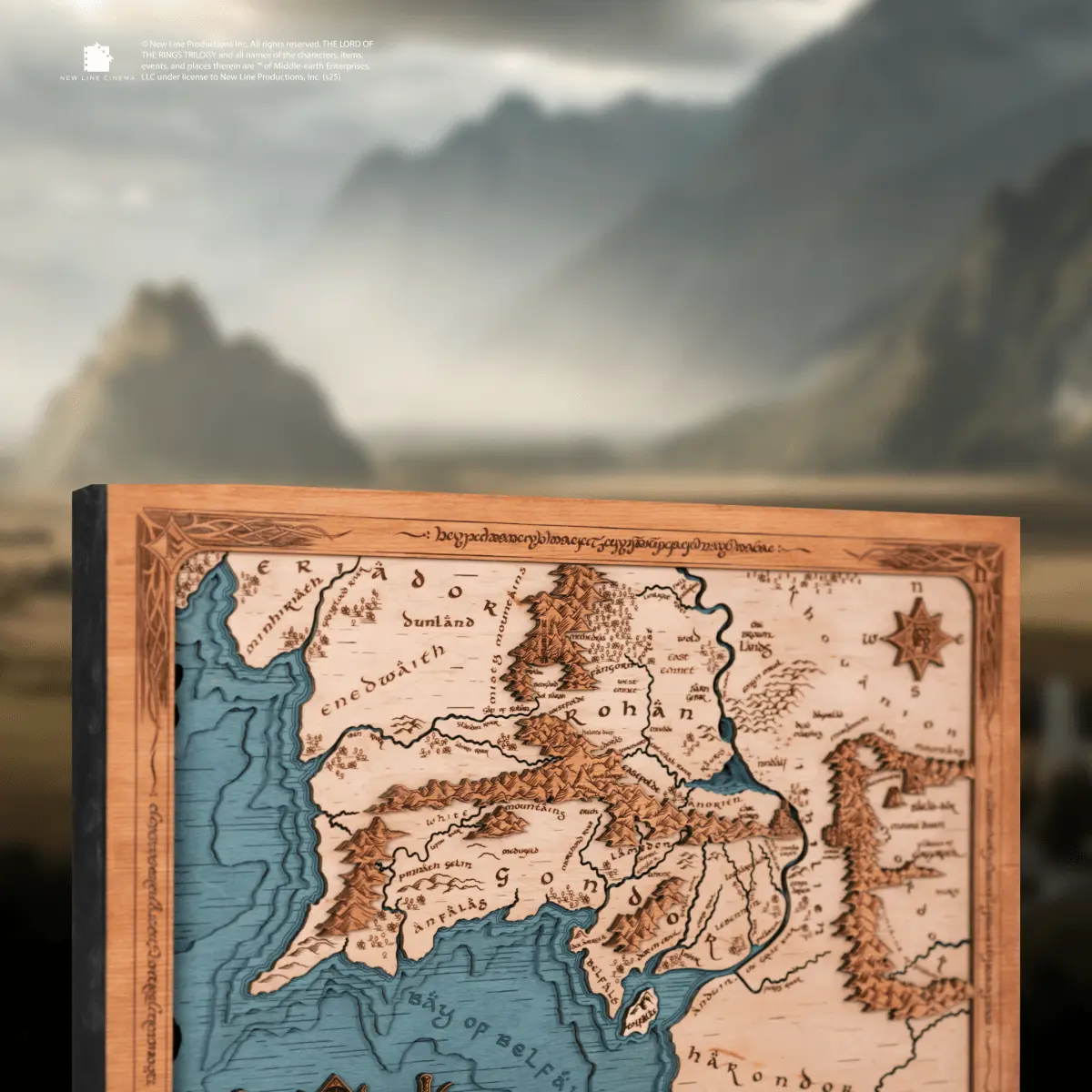 ROHAN & GONDOR 3D WOOD MAP ZeWood Inc.