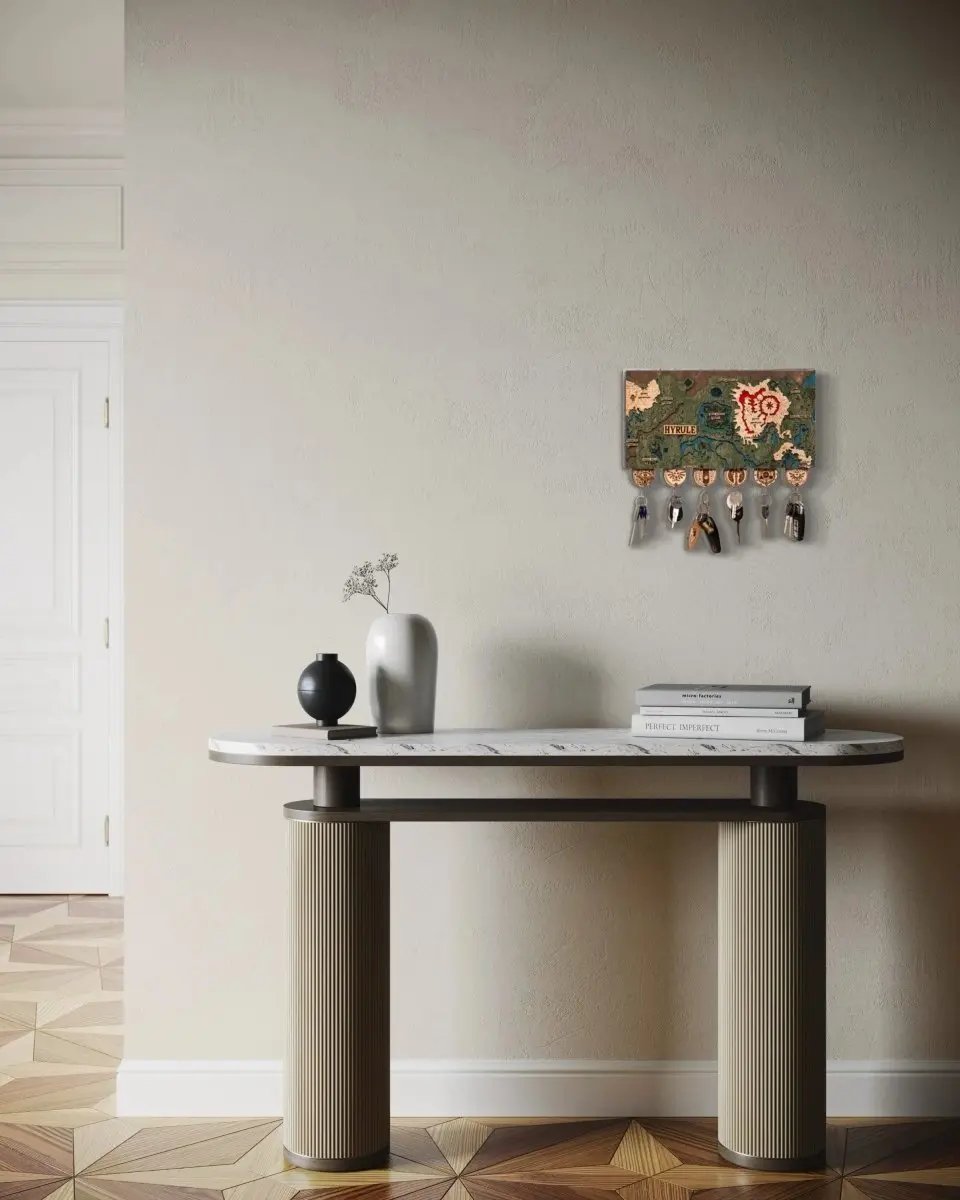 THE HYRULE 3D WOOD KEY HOLDER ZeWood Inc.