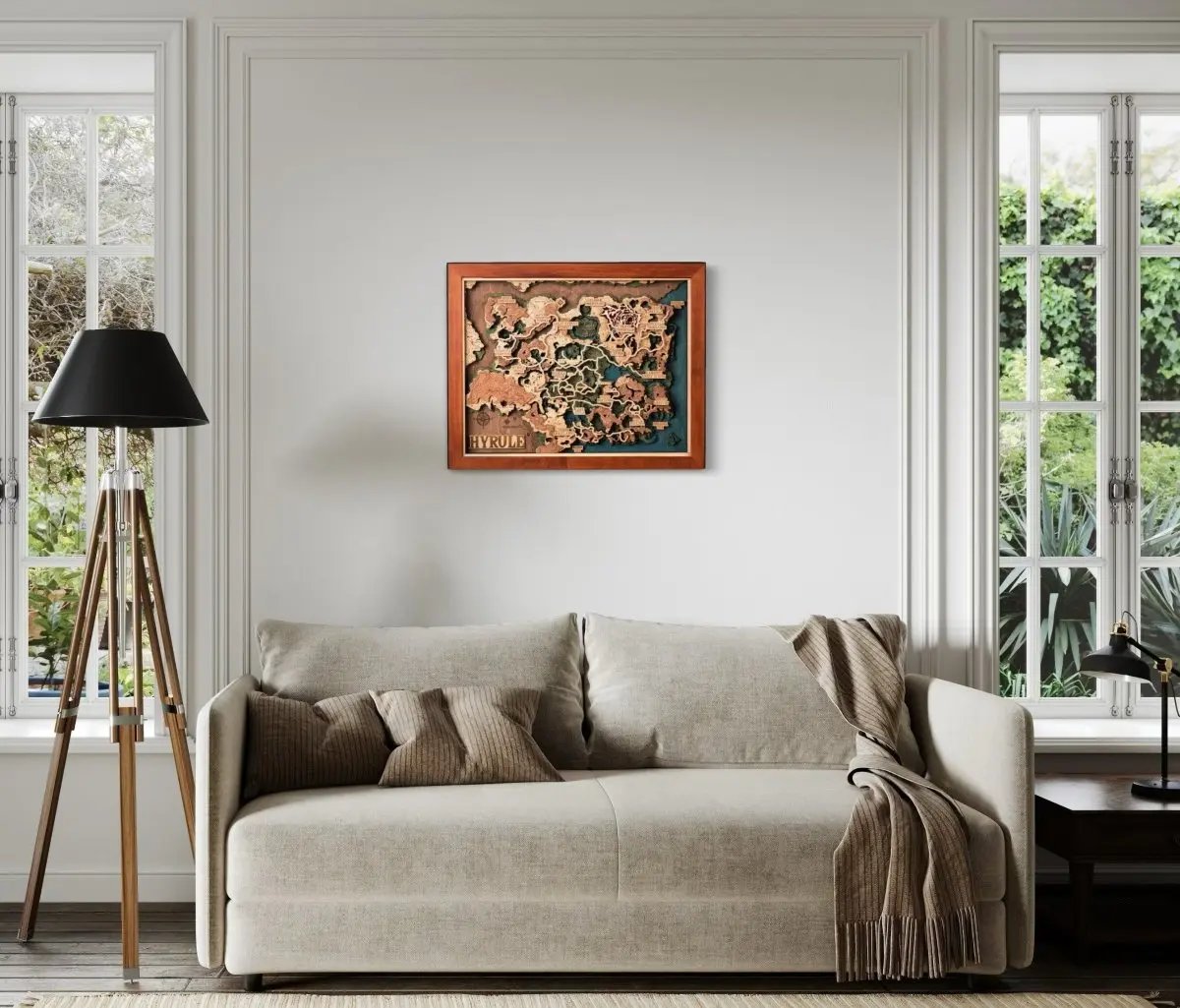 THE HYRULE 3D WOOD MAP 2.0 ZeWood Inc.