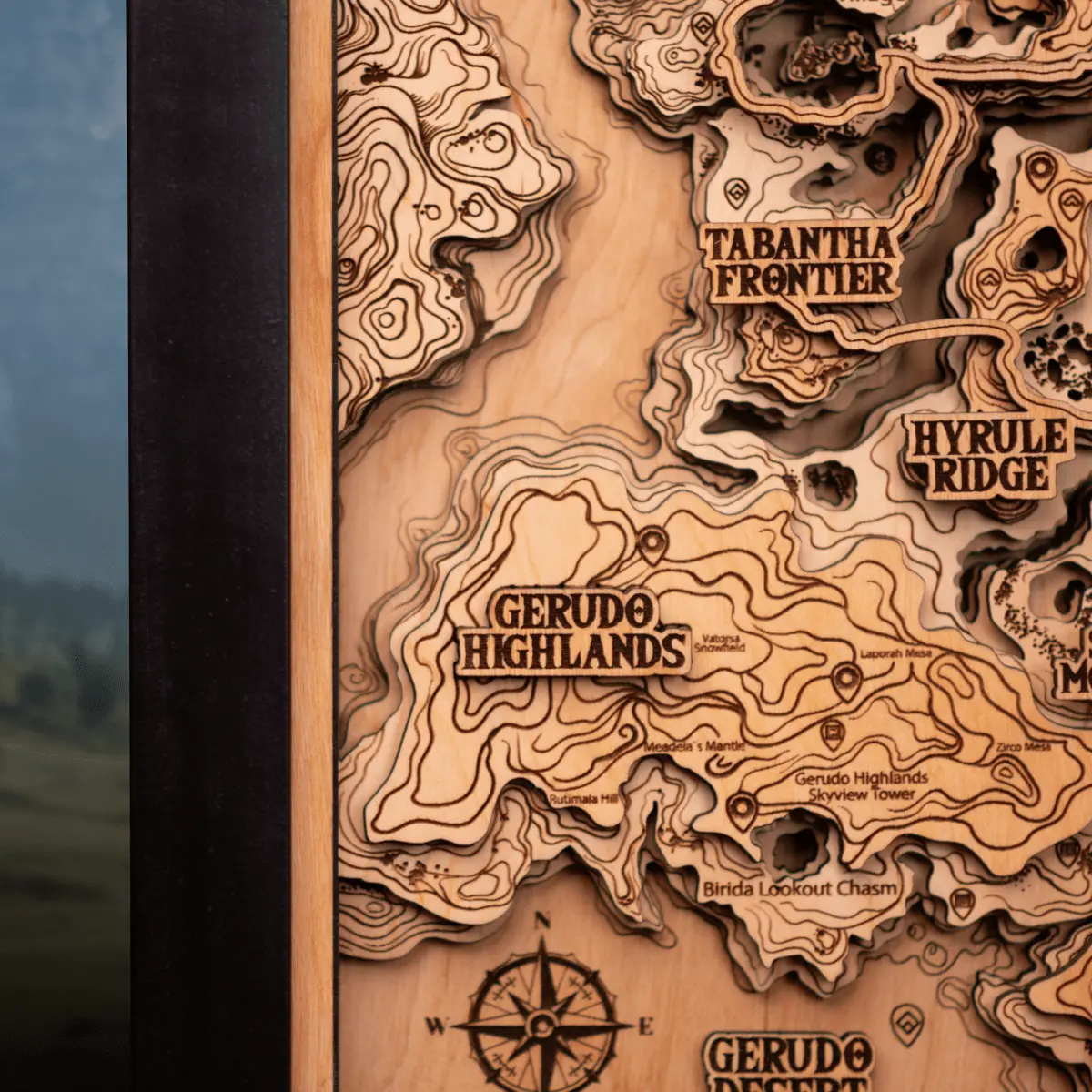 THE HYRULE 3D WOOD MAP 2.0 ZeWood Inc.