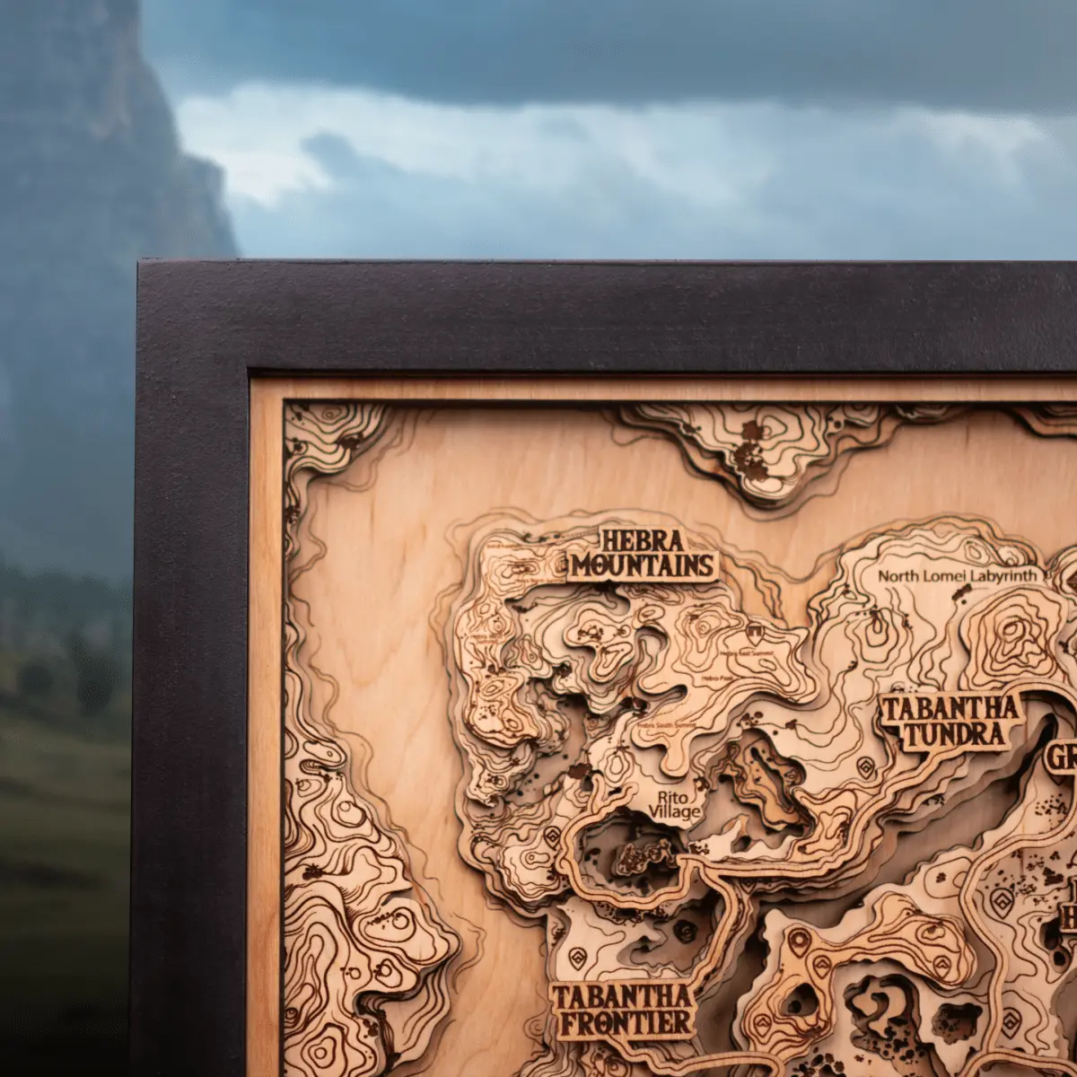 THE HYRULE 3D WOOD MAP 2.0 ZeWood Inc.