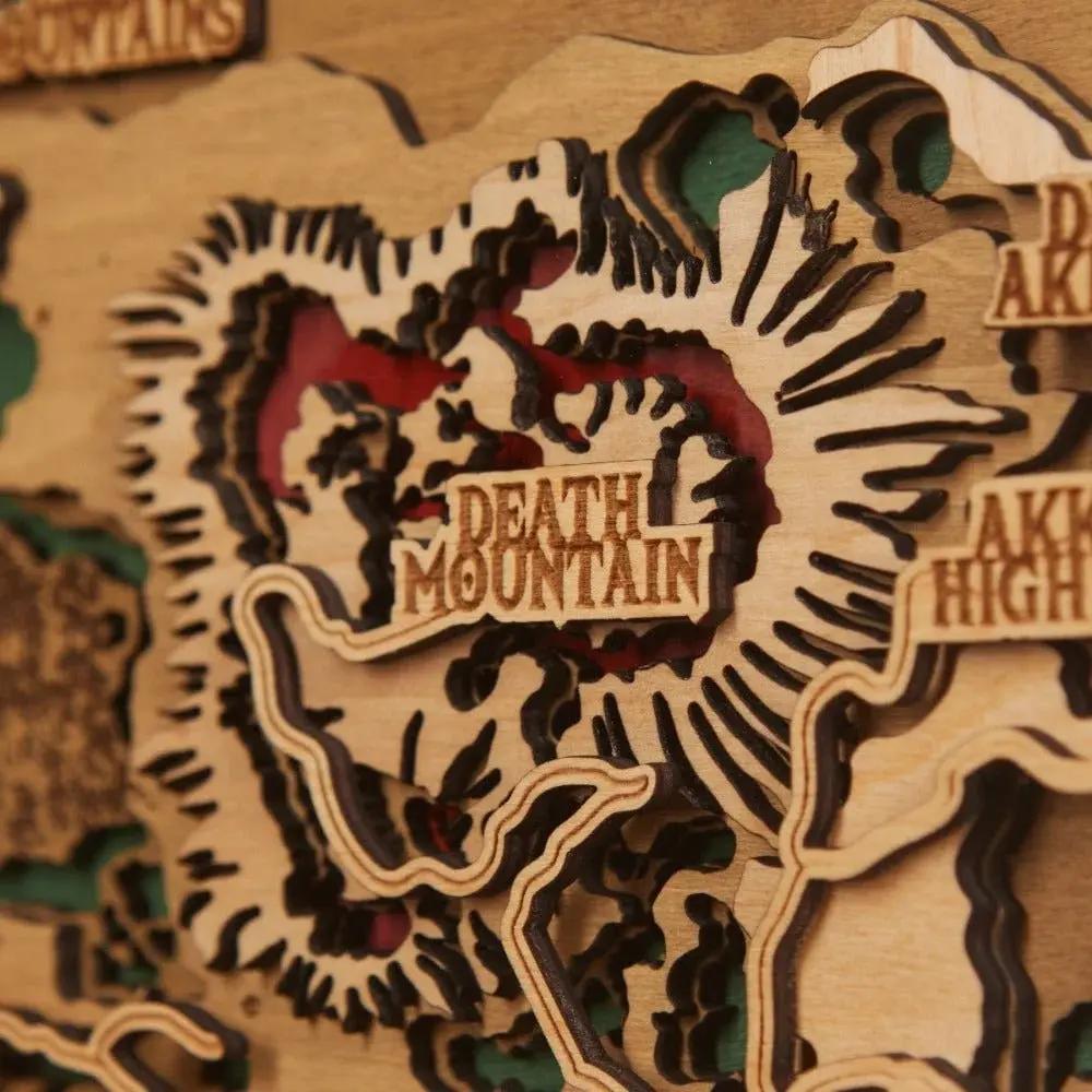 THE HYRULE 3D WOOD MAP ZeWood Inc.