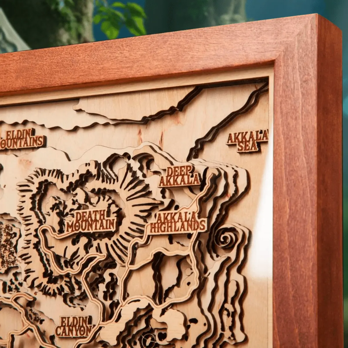 THE HYRULE 3D WOOD MAP ZeWood Inc.