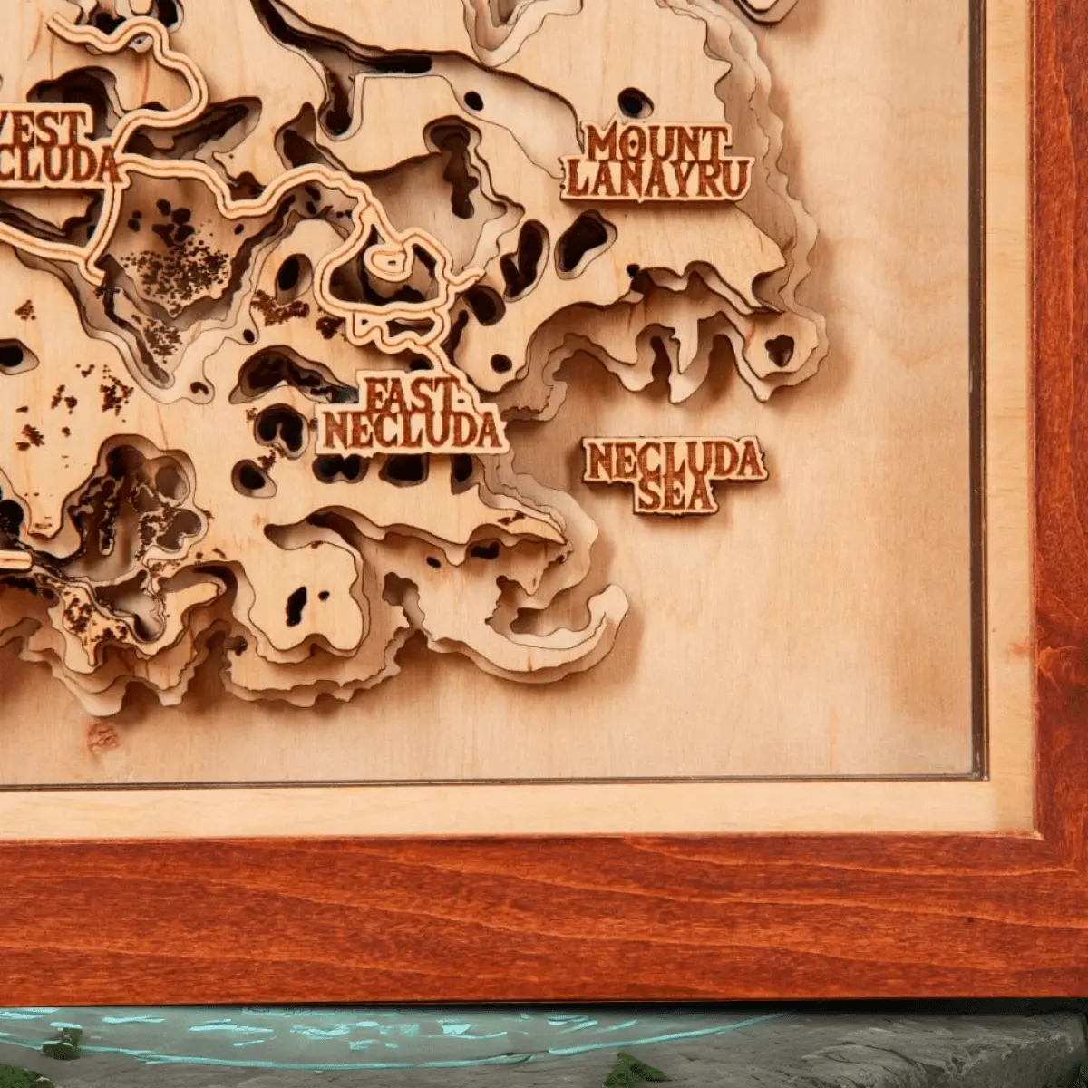 THE HYRULE 3D WOOD MAP ZeWood Inc.