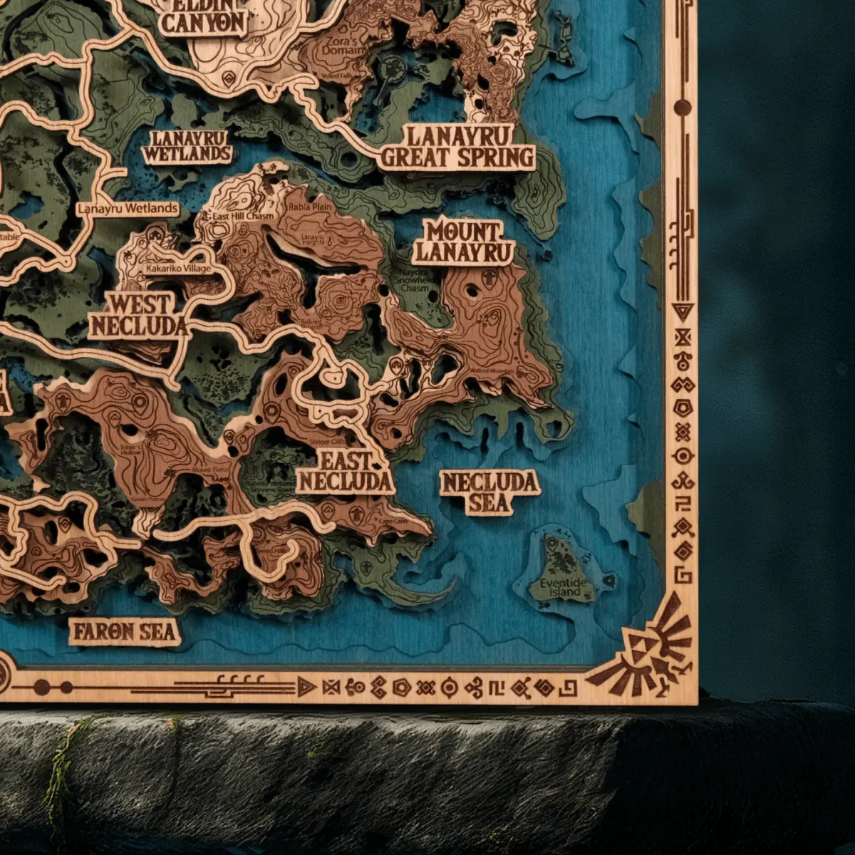 THE HYRULE 3D WOOD POSTER ZeWood Inc.