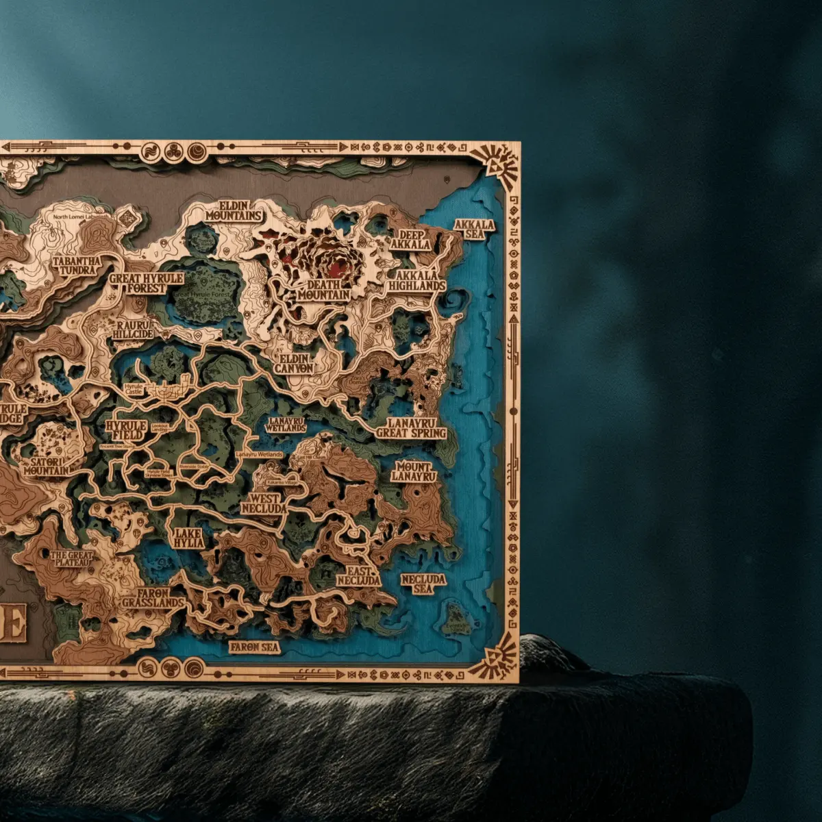 THE HYRULE 3D WOOD POSTER ZeWood Inc.