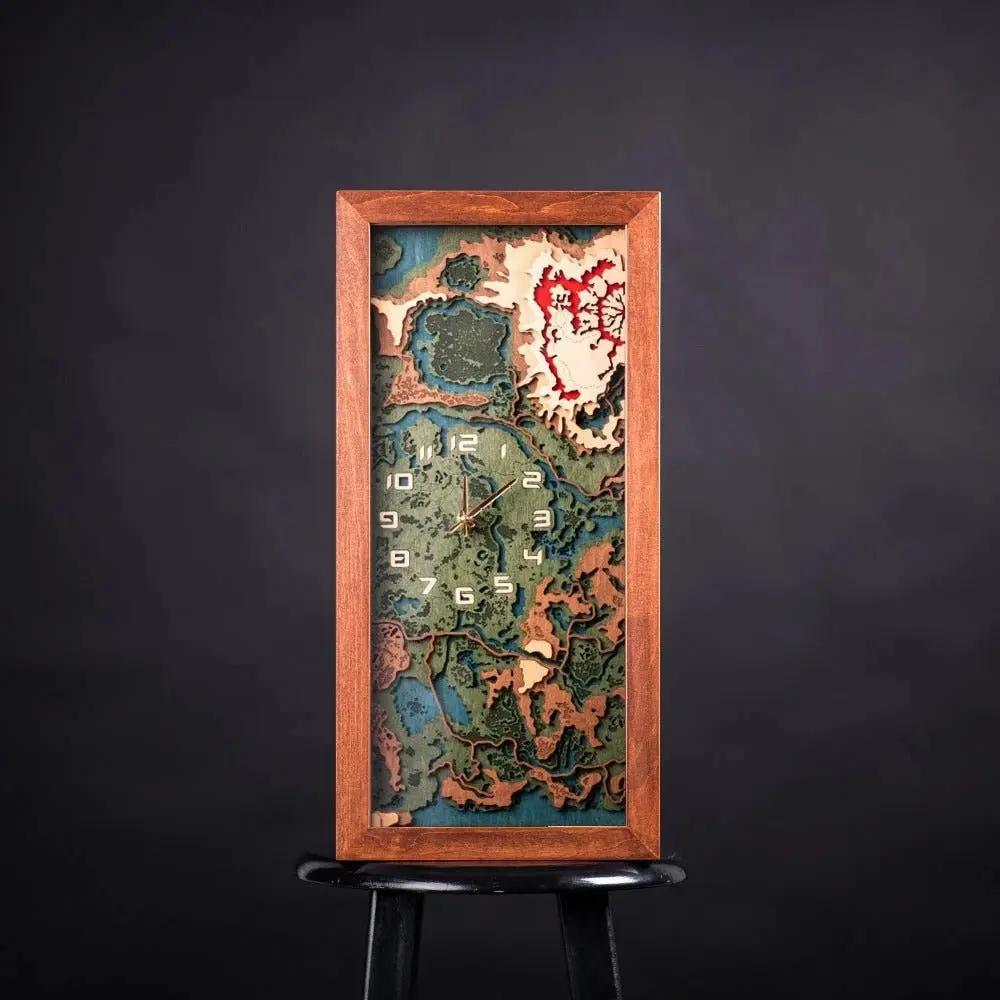 THE HYRULE 3D WOOD WALL CLOCK ZeWood Inc.