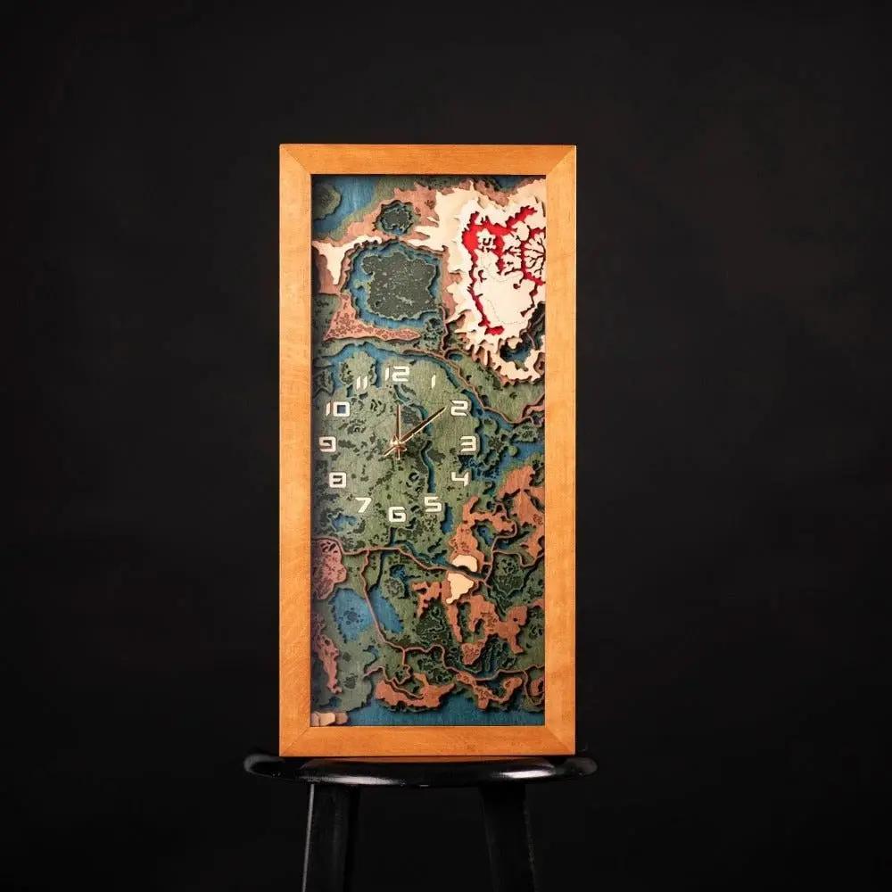 THE HYRULE 3D WOOD WALL CLOCK ZeWood Inc.
