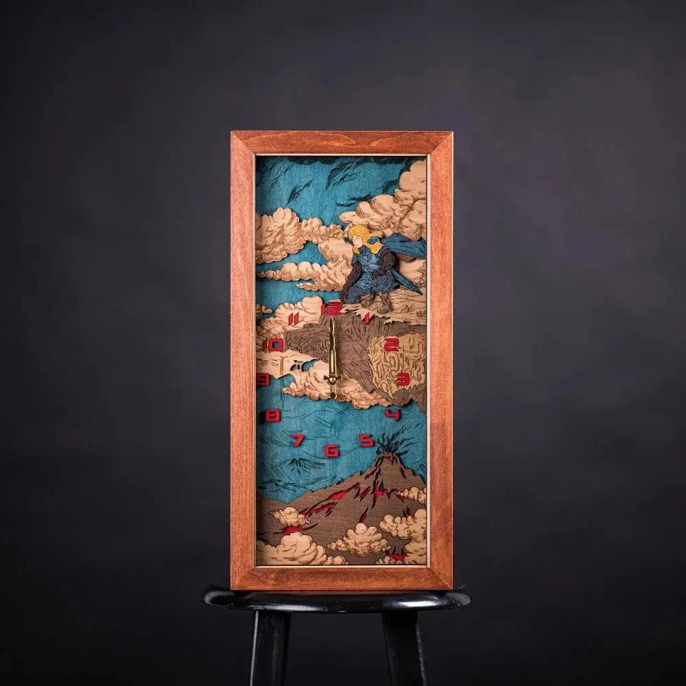 THE HYRULE 3D WOOD WALL CLOCK. LINK EDITION ZeWood Inc.