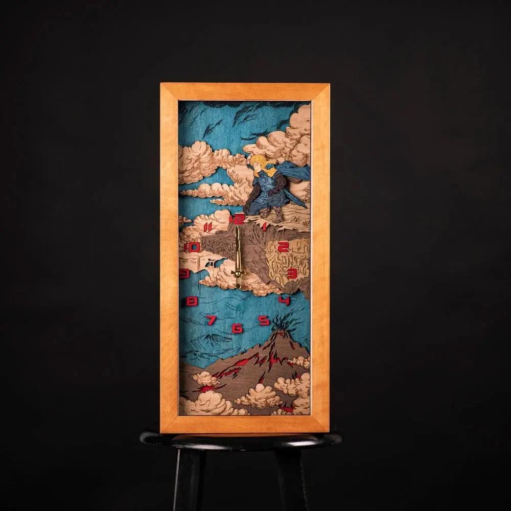 THE HYRULE 3D WOOD WALL CLOCK. LINK EDITION ZeWood Inc.